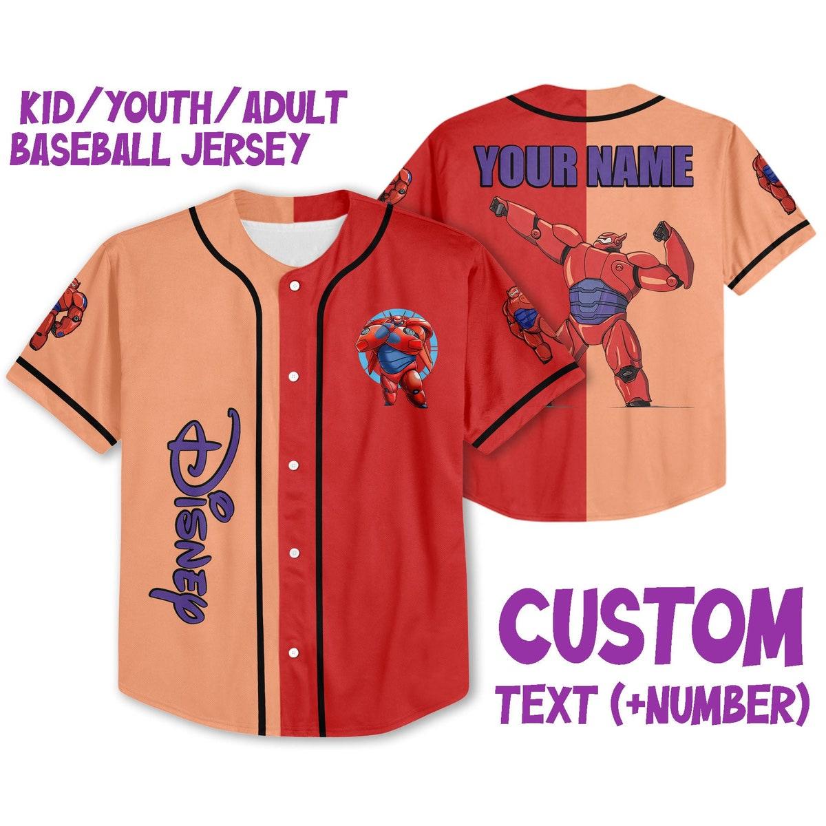 Mckenzieshoponline Big Hero 6 Baymax Strong Robot Personalized Baseball Jersey For Fans - Image 2