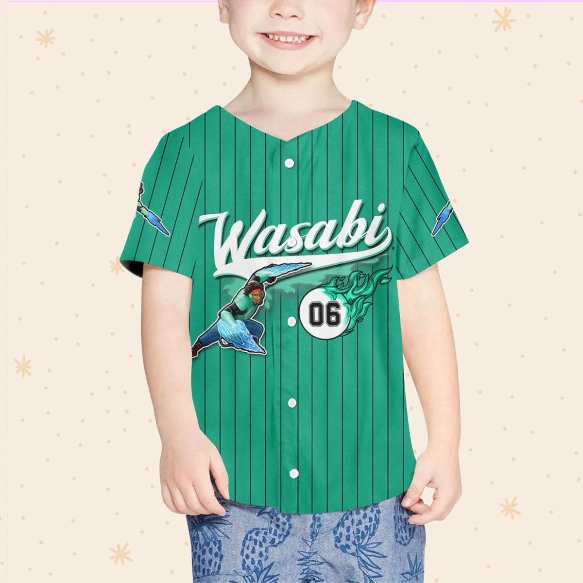 Mckenzieshoponline Big Hero Wasabi Green Black Gift For Personalized Baseball Jersey For Fans - Image 5