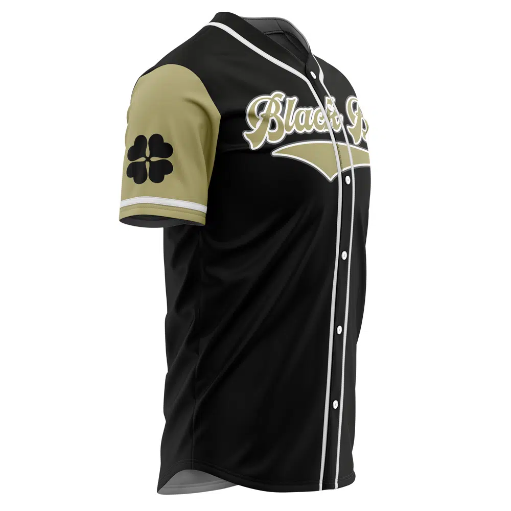 Mckenzieshoponline Black Bulls Black Clover Personalized Baseball Jersey For Fans - Image 4