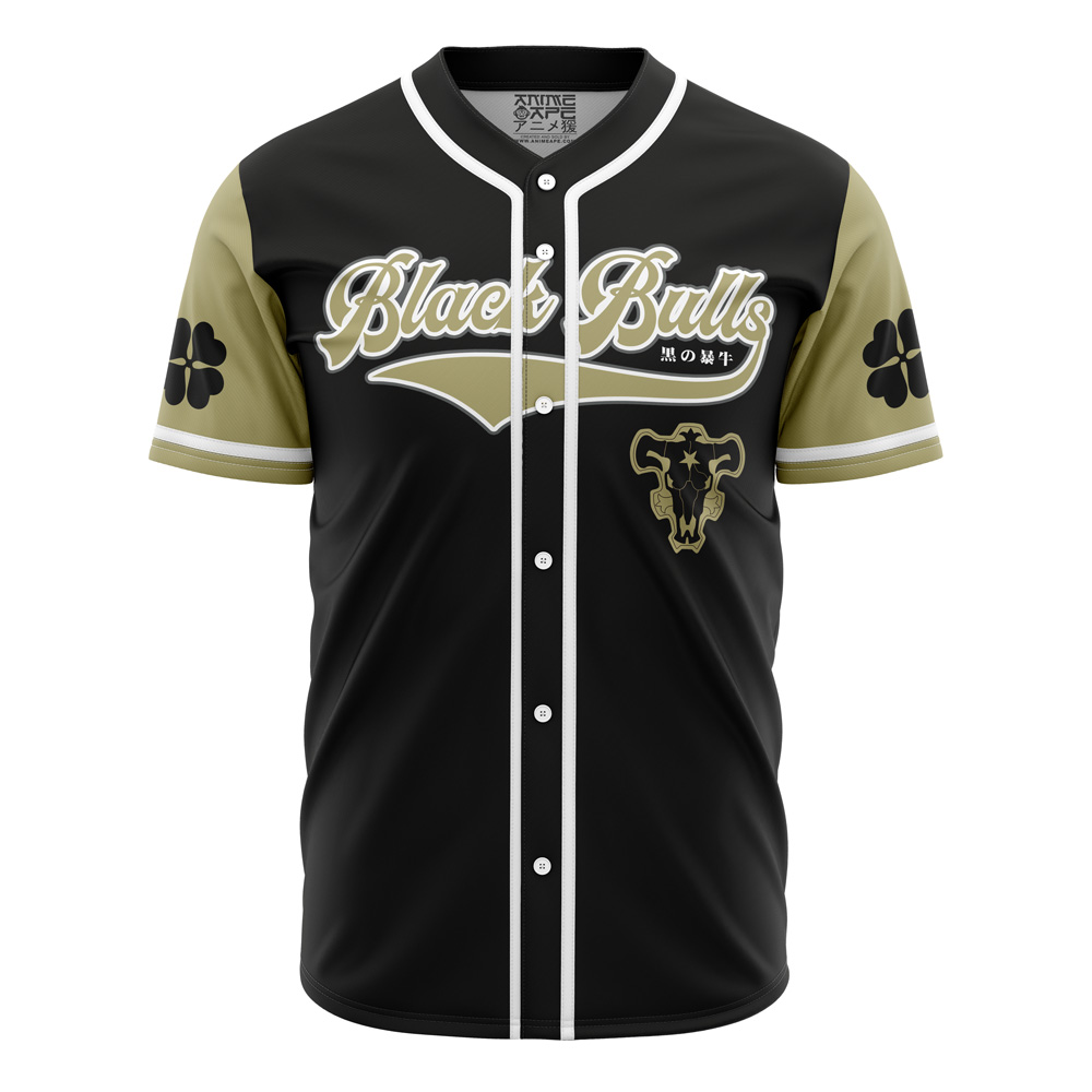 Mckenzieshoponline Black Bulls Black Clover Personalized Baseball Jersey For Fans - Image 2