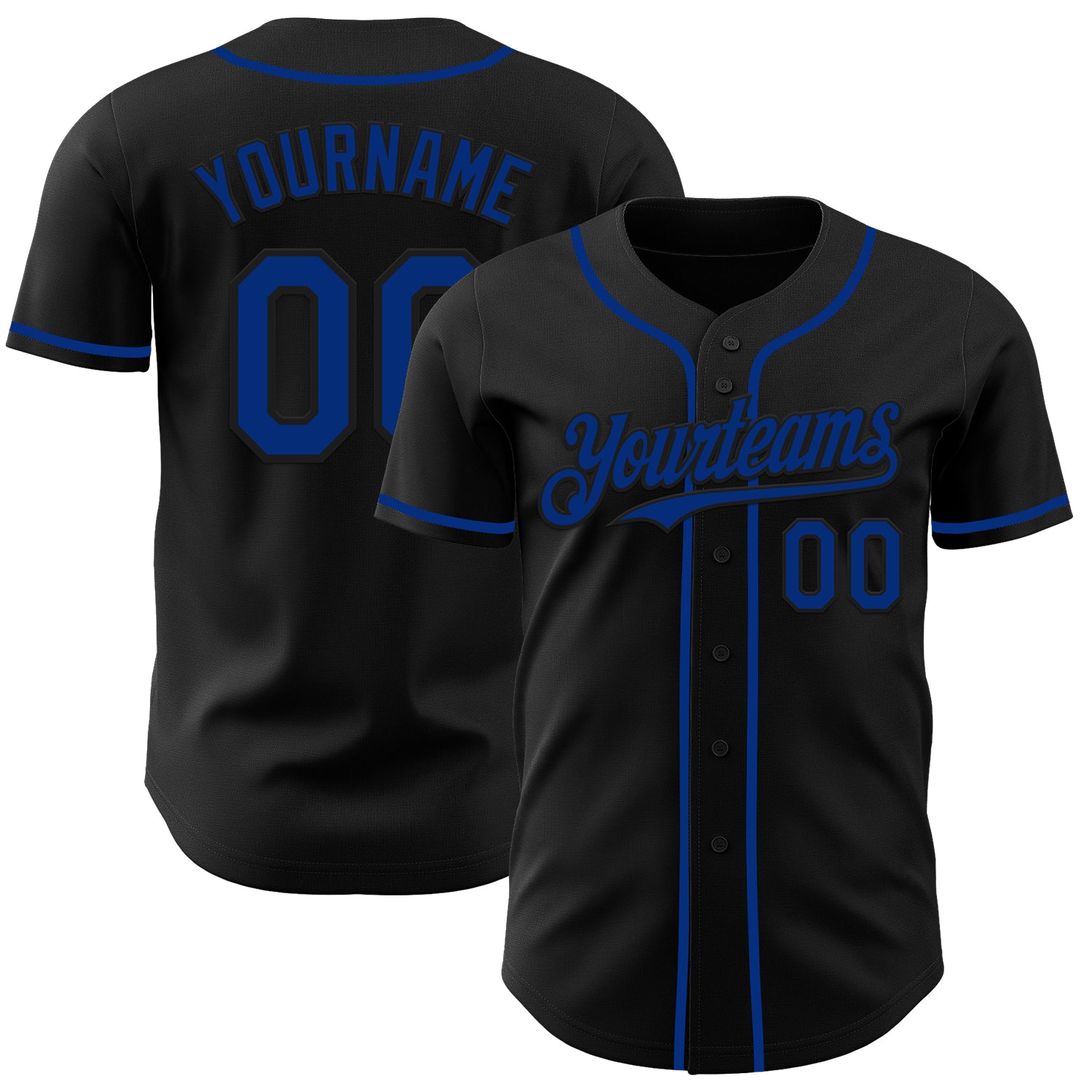 Mckenzieshoponline Black Royal Personalized Baseball Jersey For Fans