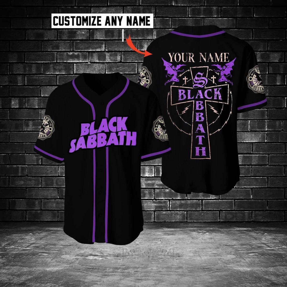 Jerseytrend Black Sabbath Band Personalized Baseball Jersey For Fans