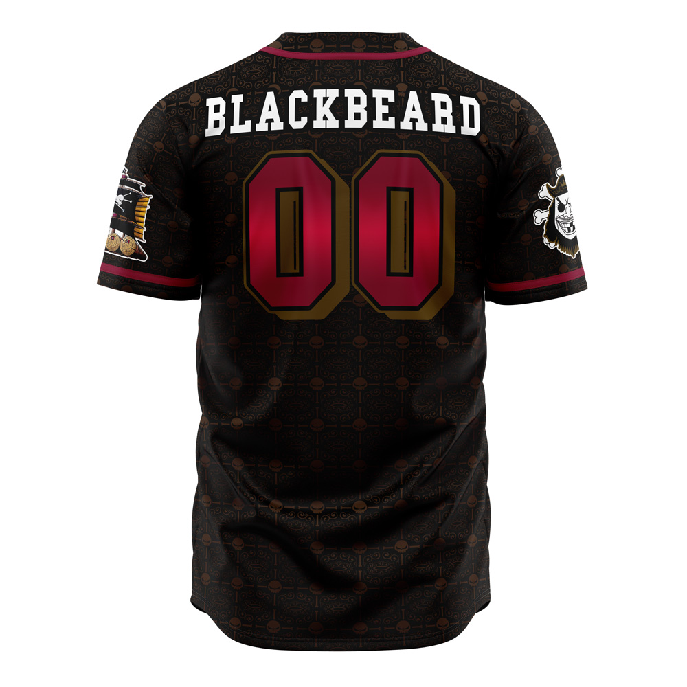 Mckenzieshoponline Blackbeard Pirates Blackbeard One Piece Personalized Baseball Jersey For Fans - Image 3