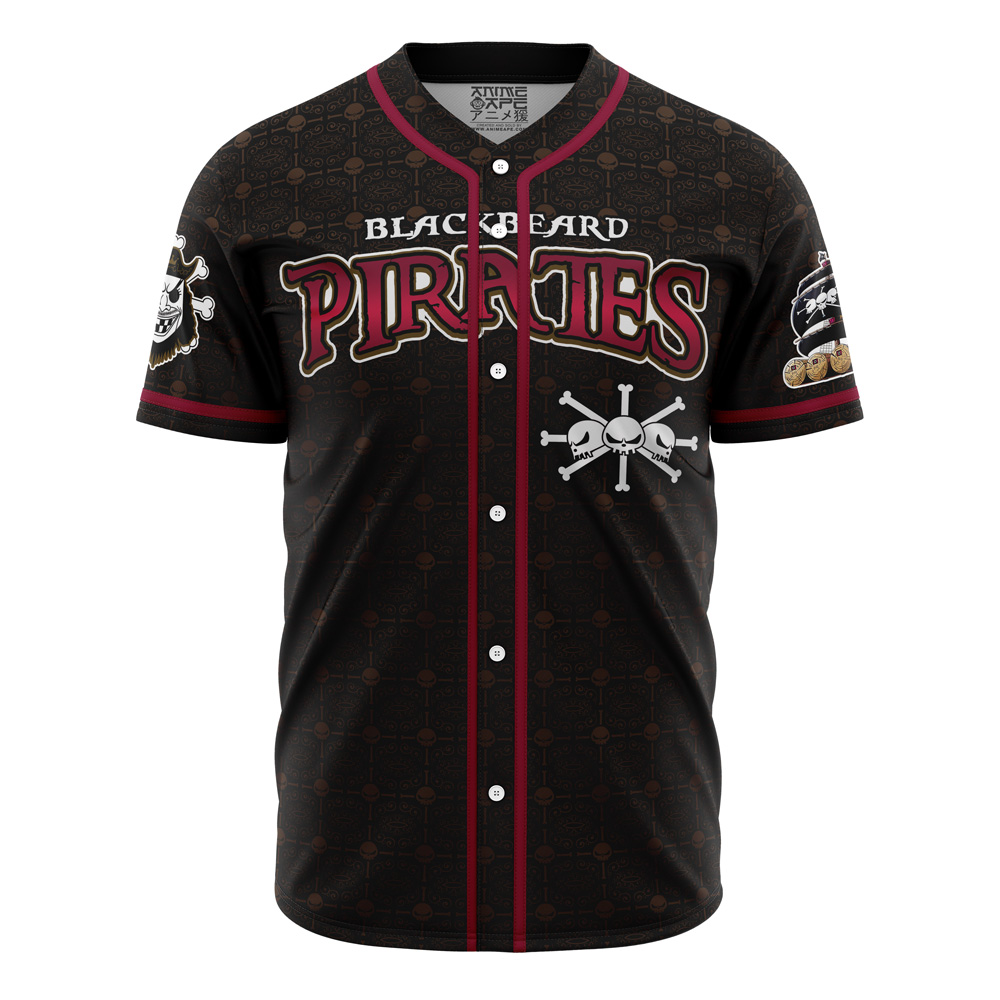 Mckenzieshoponline Blackbeard Pirates Blackbeard One Piece Personalized Baseball Jersey For Fans