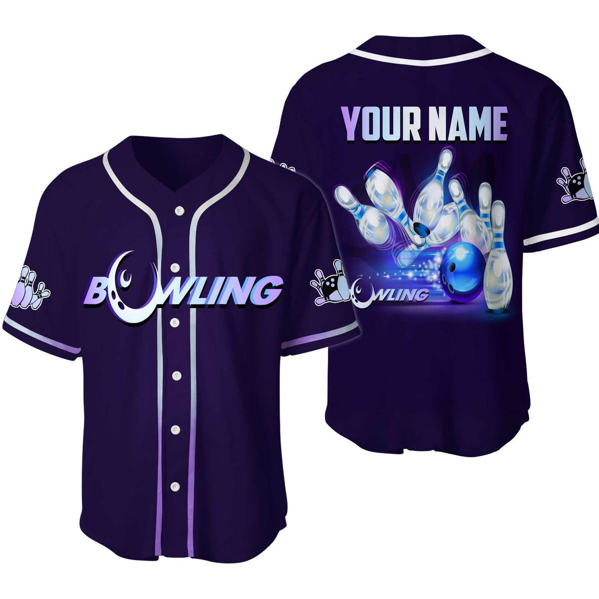 Jerseytrend Bowling Personalized Baseball Jersey For Fans - Image 3