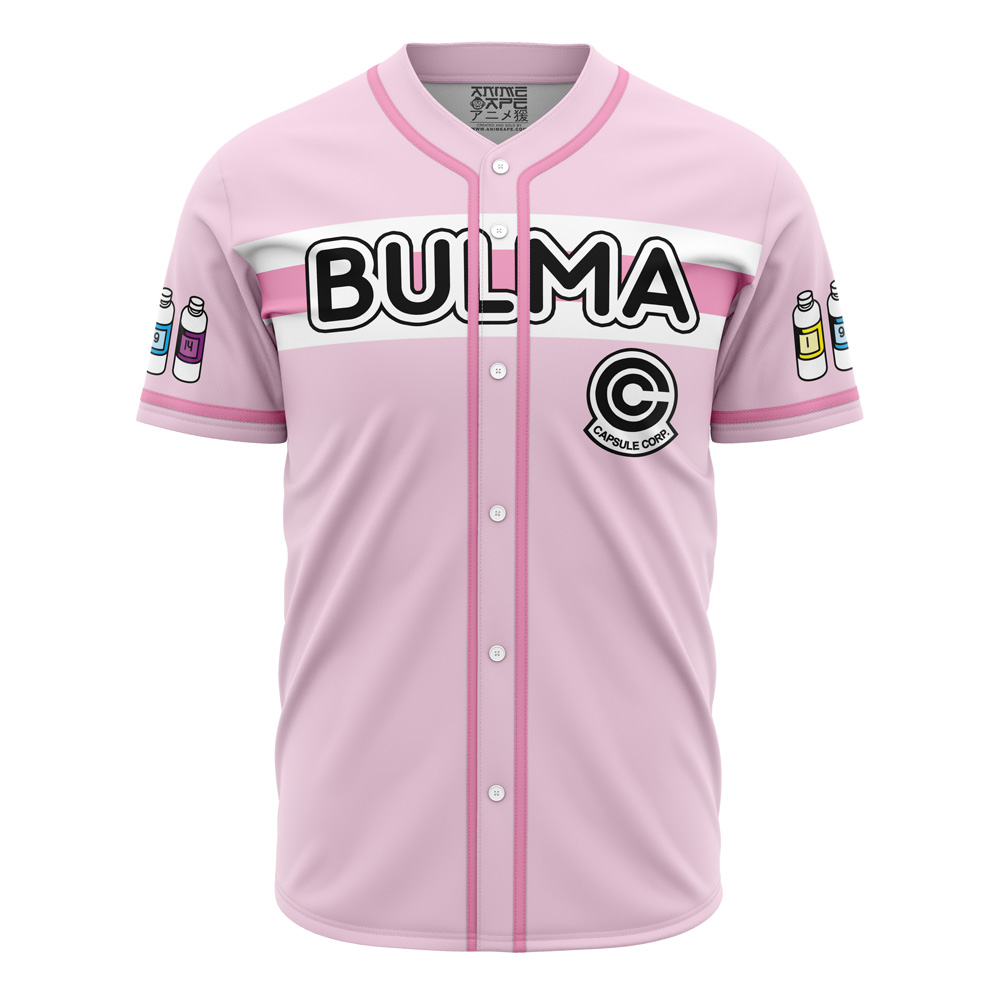 Mckenzieshoponline Bulma Pink Dragon Ball Z Personalized Baseball Jersey For Fans