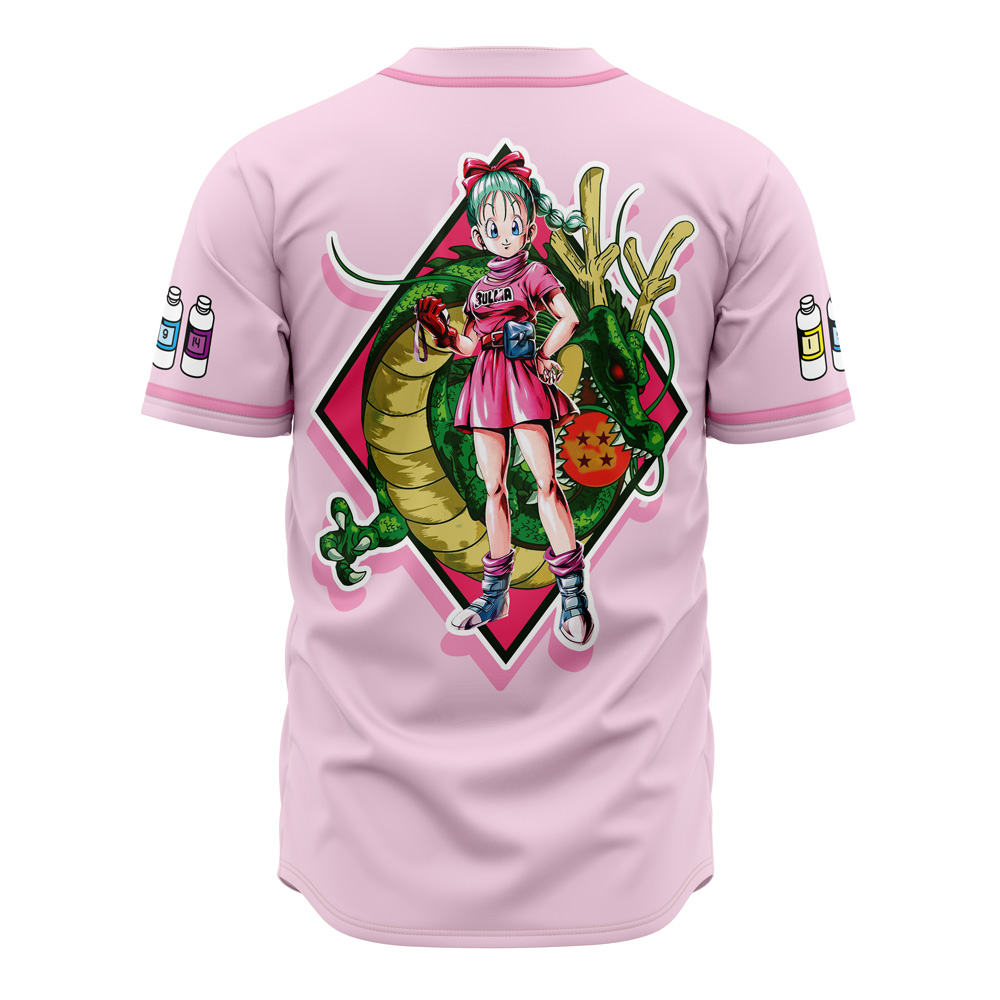 Mckenzieshoponline Bulma Pink Dragon Ball Z Personalized Baseball Jersey For Fans - Image 3