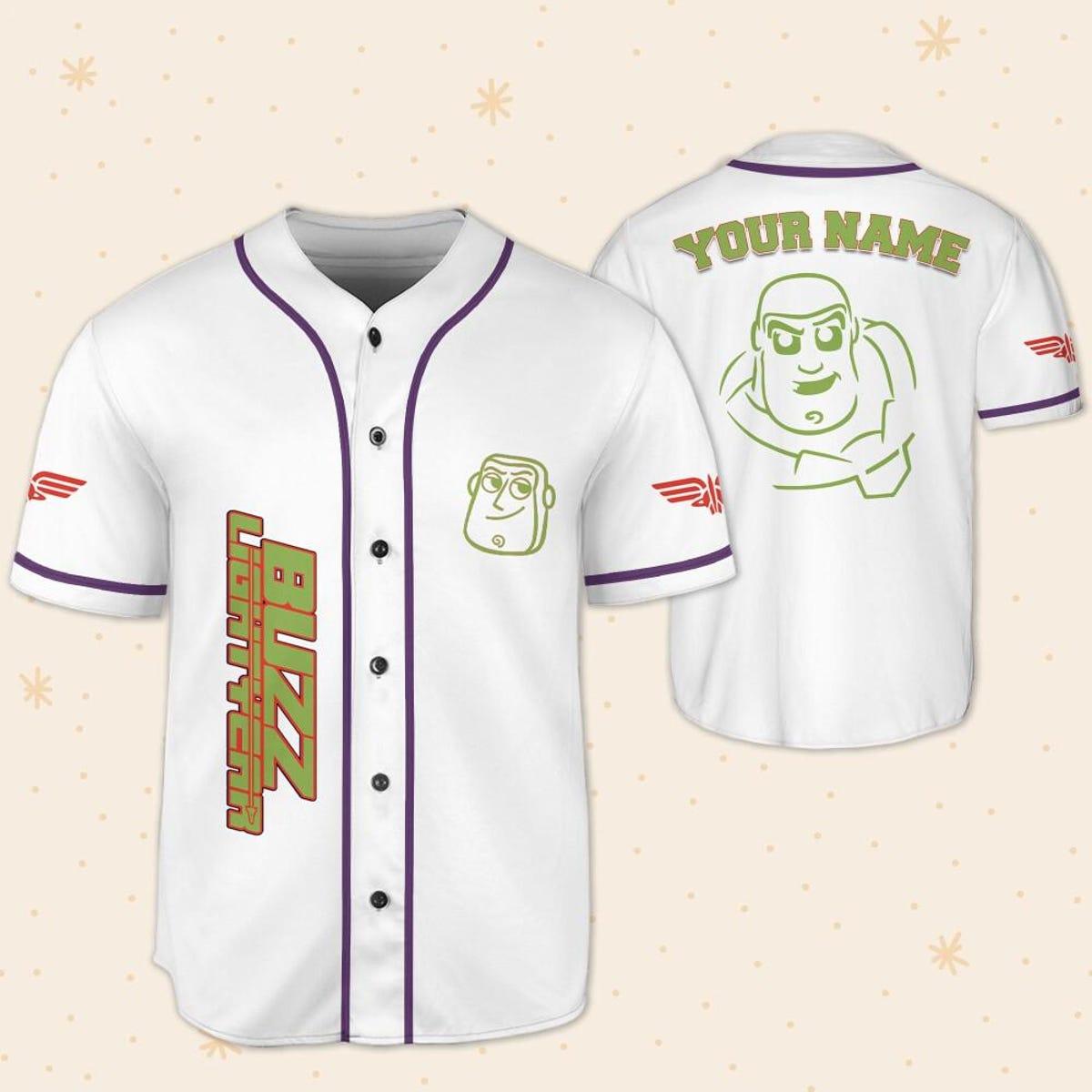 Mckenzieshoponline Buzz Lightyear Toy Story Personalized Baseball Jersey For Fans - Image 6
