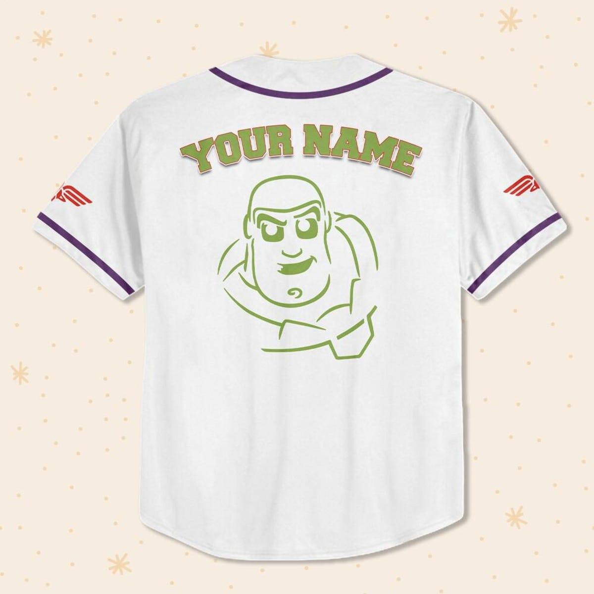 Mckenzieshoponline Buzz Lightyear Toy Story Personalized Baseball Jersey For Fans - Image 4