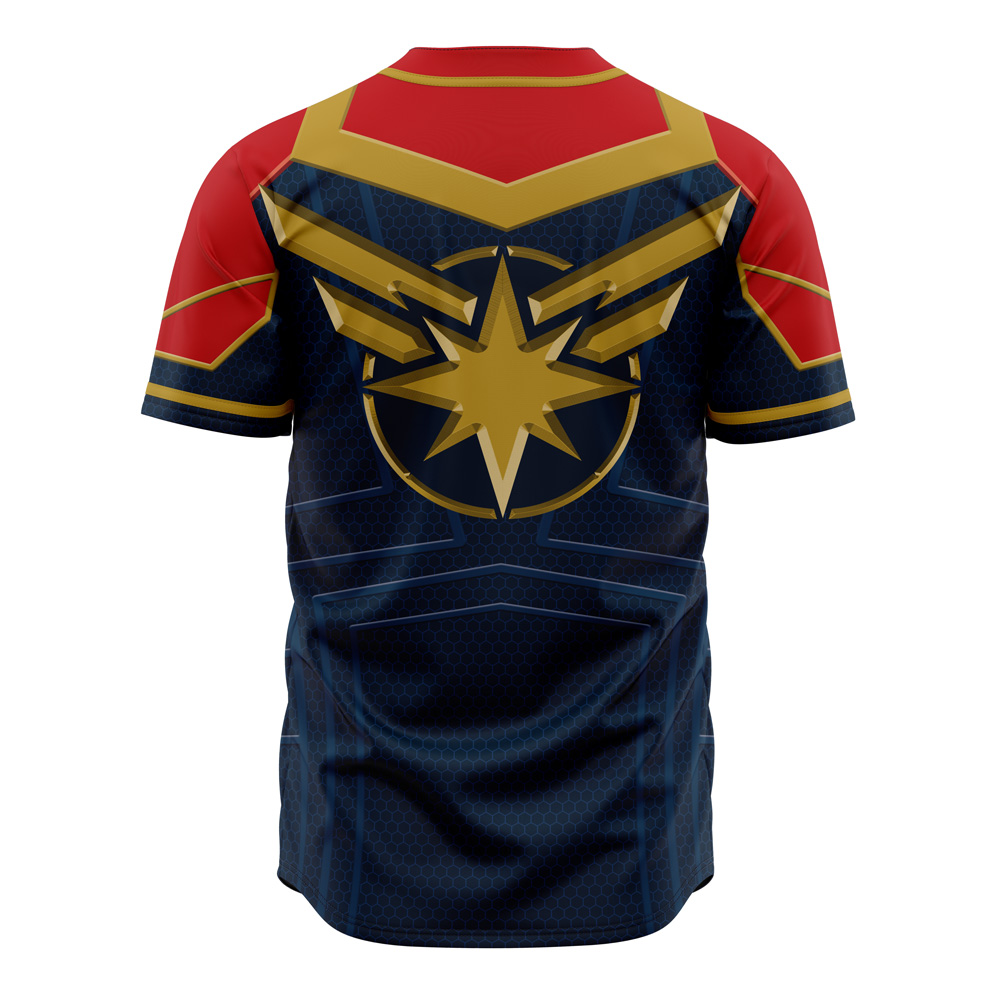 Mckenzieshoponline Captain Marvel Cosplay Marvel Personalized Baseball Jersey For Fans - Image 3
