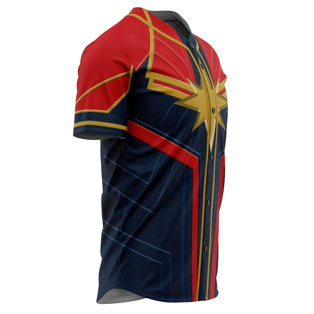 Mckenzieshoponline Captain Marvel Cosplay Marvel Personalized Baseball Jersey For Fans - Image 2