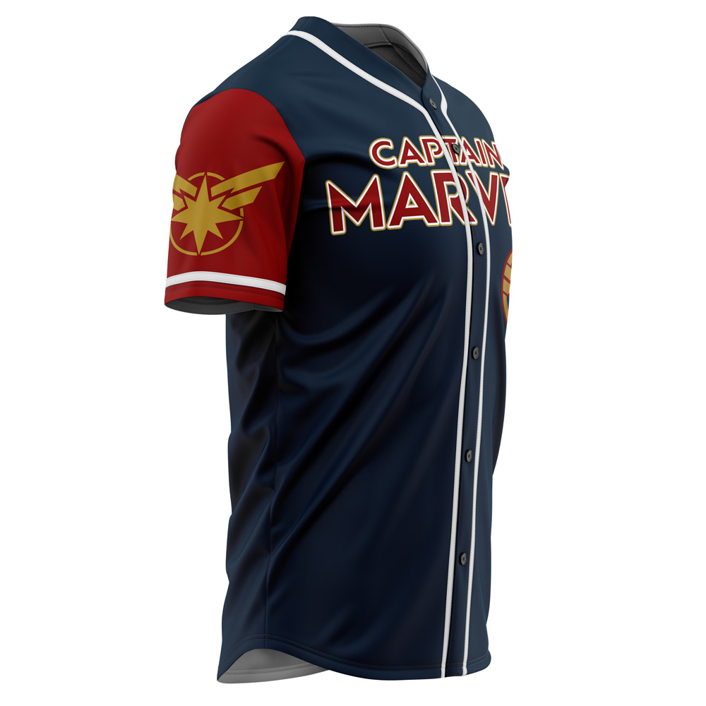 Mckenzieshoponline Captain Marvel Marvel Personalized Baseball Jersey For Fans - Image 2
