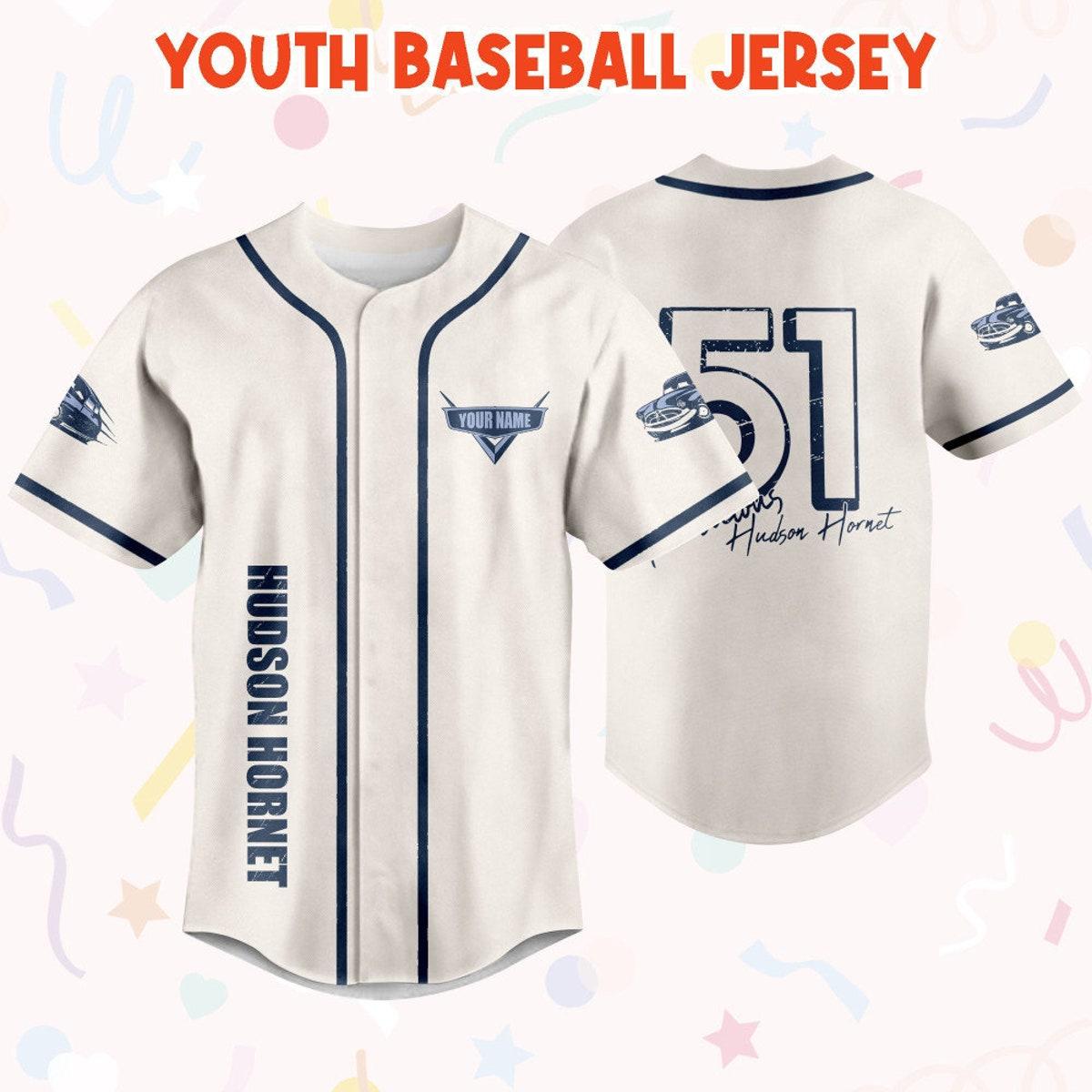 Mckenzieshoponline Cars Fabulous Hudson Hornet Personalized Baseball Jersey For Fans - Image 6