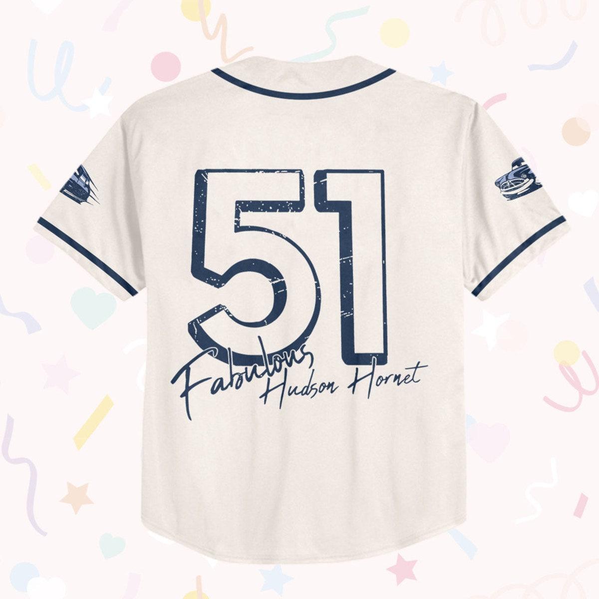 Mckenzieshoponline Cars Fabulous Hudson Hornet Personalized Baseball Jersey For Fans - Image 4