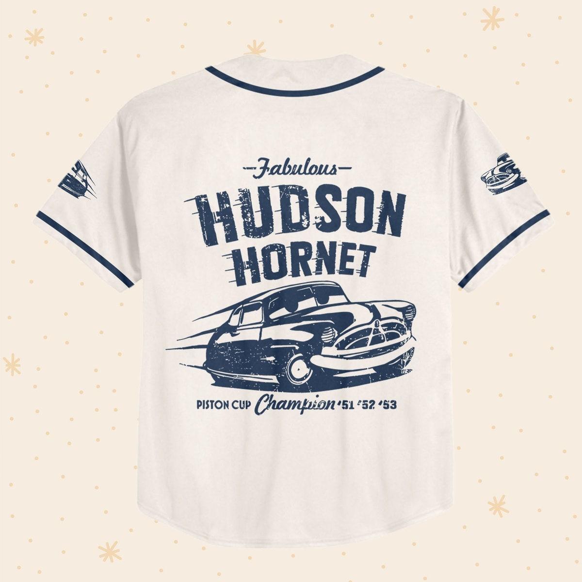 Mckenzieshoponline Cars Hudson Hornet Piston Cup Champion Personalized Baseball Jersey For Fans - Image 4