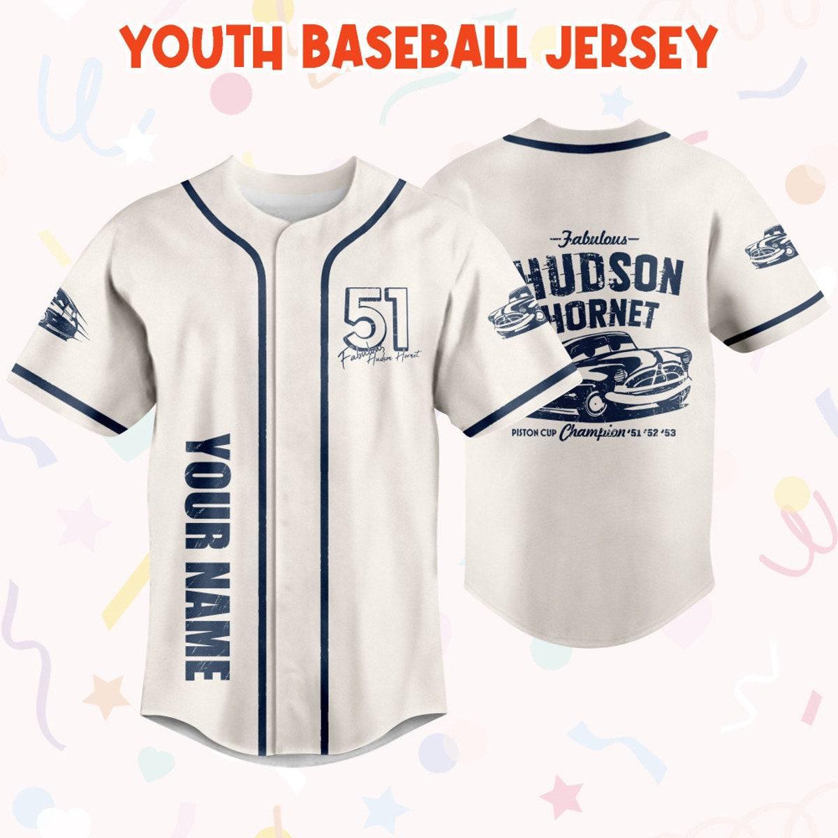 Mckenzieshoponline Cars Hudson Hornet Piston Cup Champion Personalized Baseball Jersey For Fans - Image 6