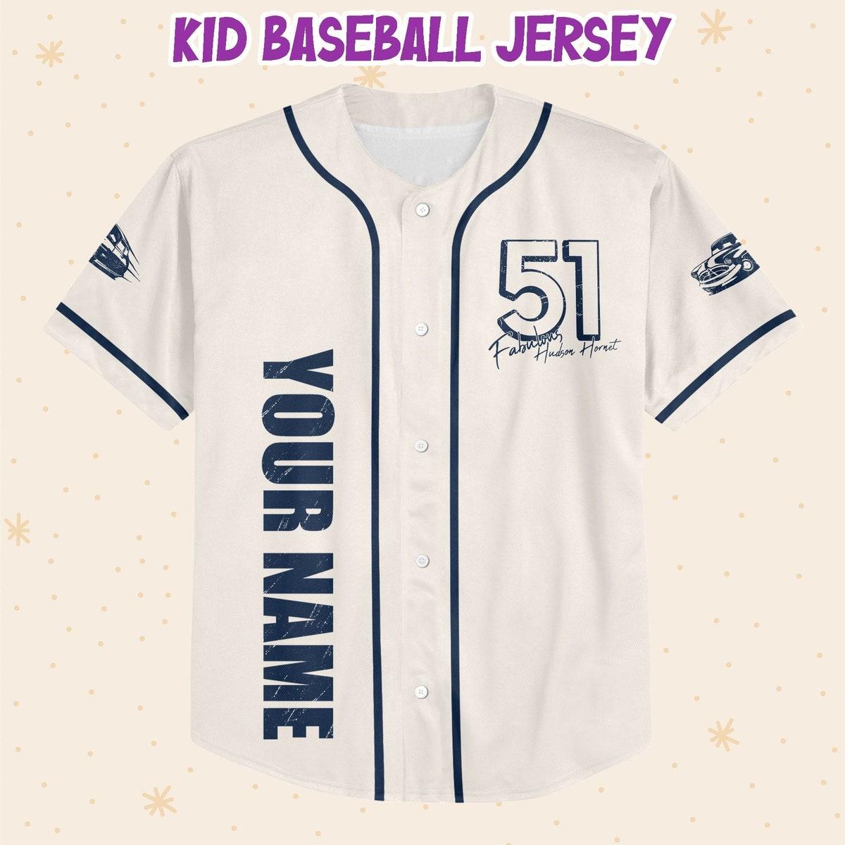 Mckenzieshoponline Cars Hudson Hornet Piston Cup Champion Personalized Baseball Jersey For Fans - Image 3