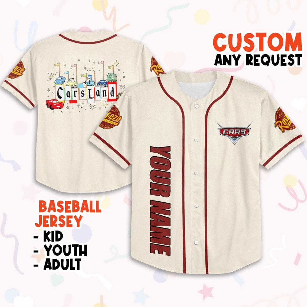 Mckenzieshoponline Cars Land Love Life Style Personalized Baseball Jersey For Fans - Image 2