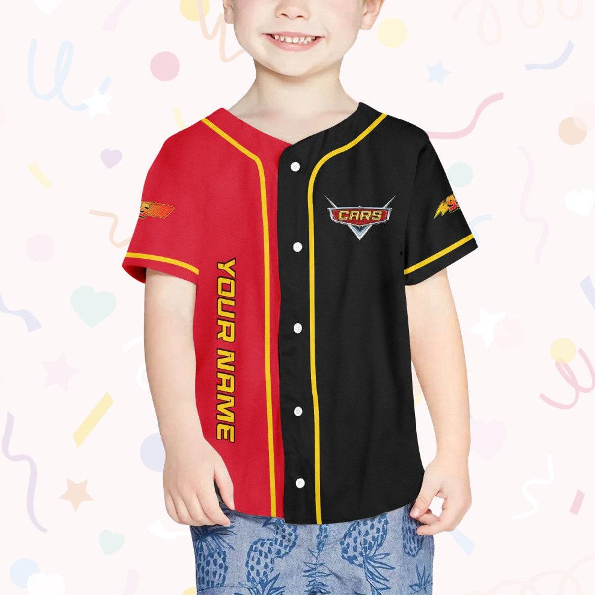 Mckenzieshoponline Cars Lightning Mcqueen 1977 Disney Birthday Personalized Baseball Jersey For Fans - Image 5