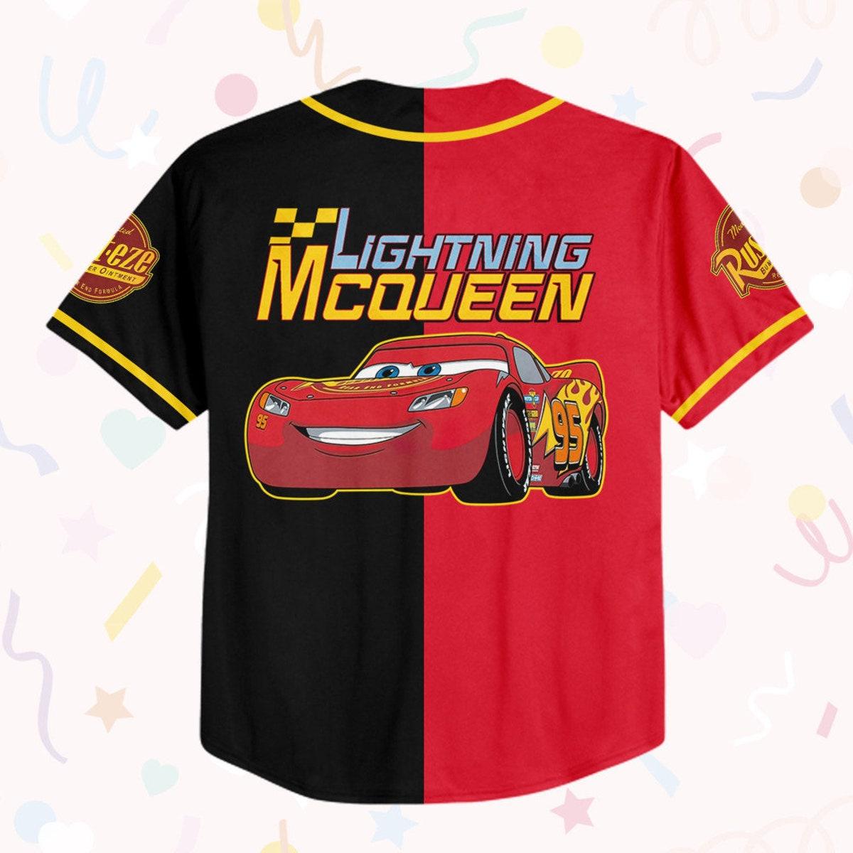 Mckenzieshoponline Cars Lightning Mcqueen Disney Personalized Baseball Jersey For Fans - Image 4