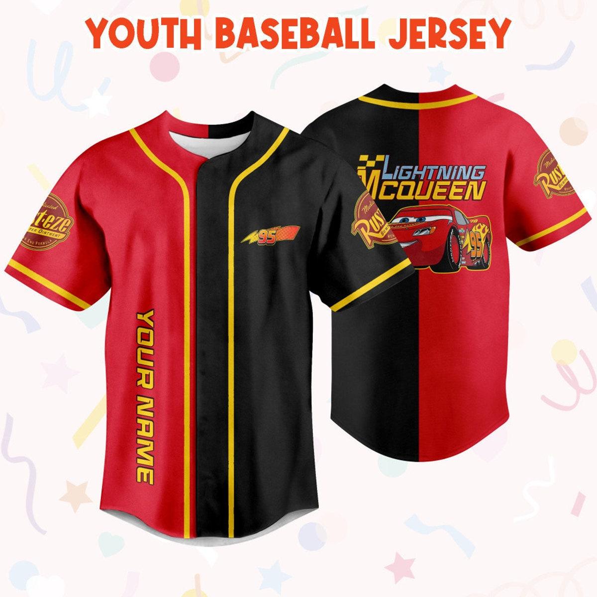 Mckenzieshoponline Cars Lightning Mcqueen Disney Personalized Baseball Jersey For Fans - Image 6