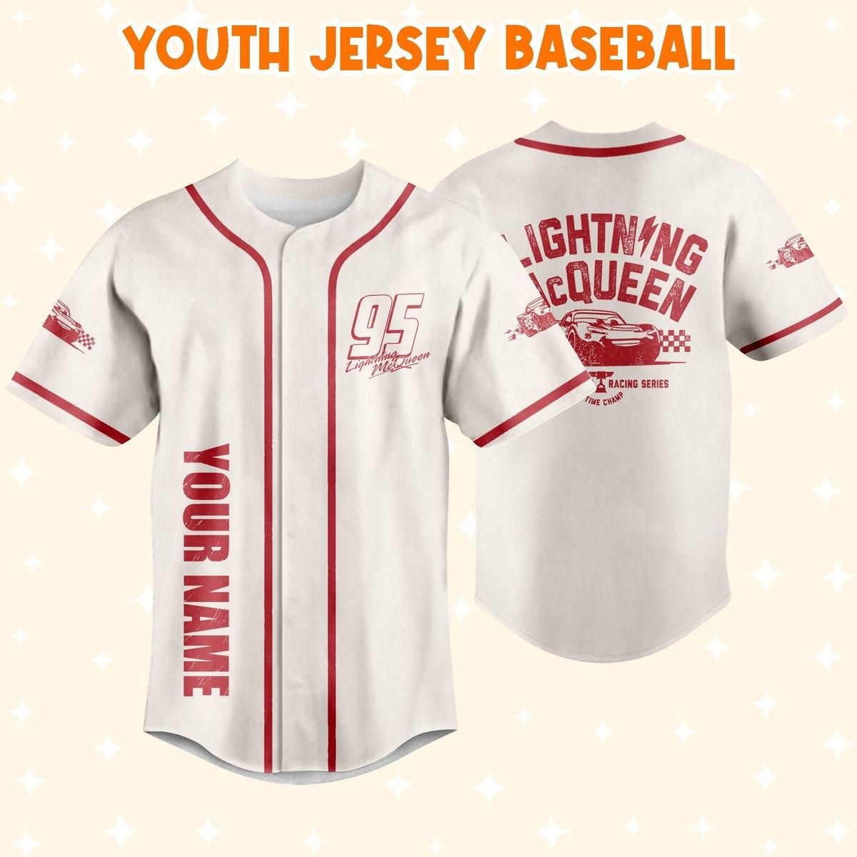 Mckenzieshoponline Cars Lightning Mcqueen Piston Cup Racing Series Personalized Baseball Jersey For Fans - Image 6