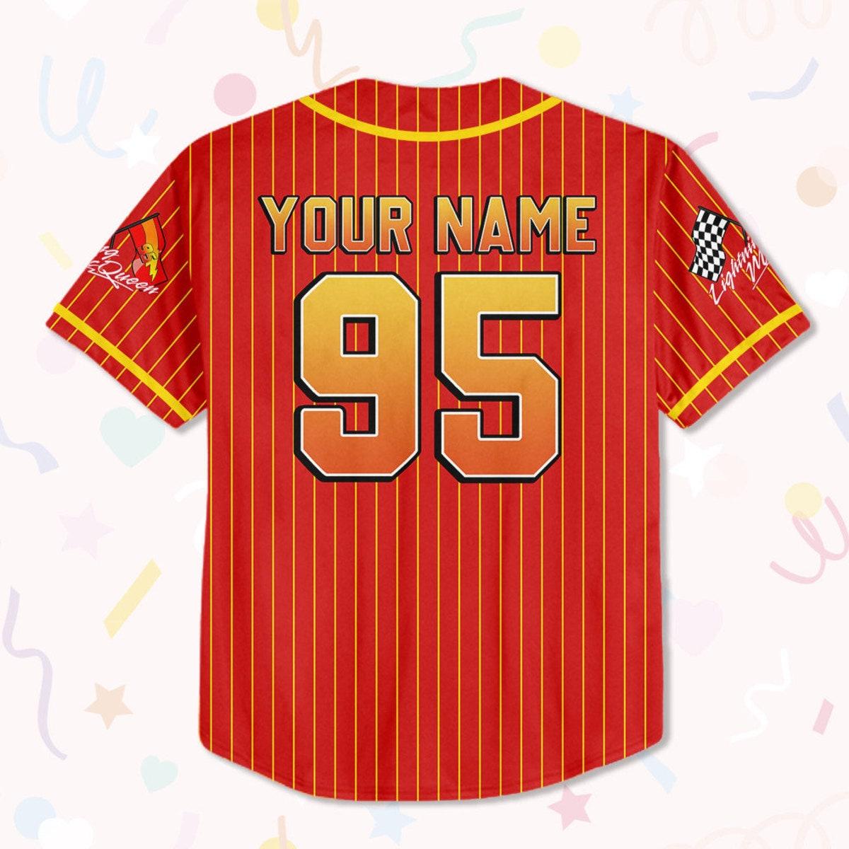 Mckenzieshoponline Cars Lightning Mcqueen Rust-ez Team Personalized Baseball Jersey For Fans - Image 4
