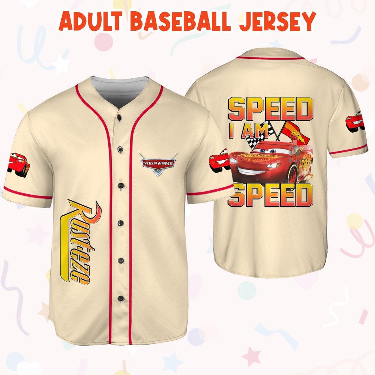 Mckenzieshoponline Cars Lightning Mcqueen Speed I Am Speed Personalized Baseball Jersey For Fans - Image 7