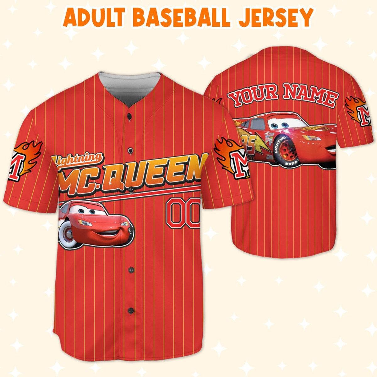 Mckenzieshoponline Cars Mc Queen Red Lightning Mcqueen Personalized Baseball Jersey For Fans - Image 6