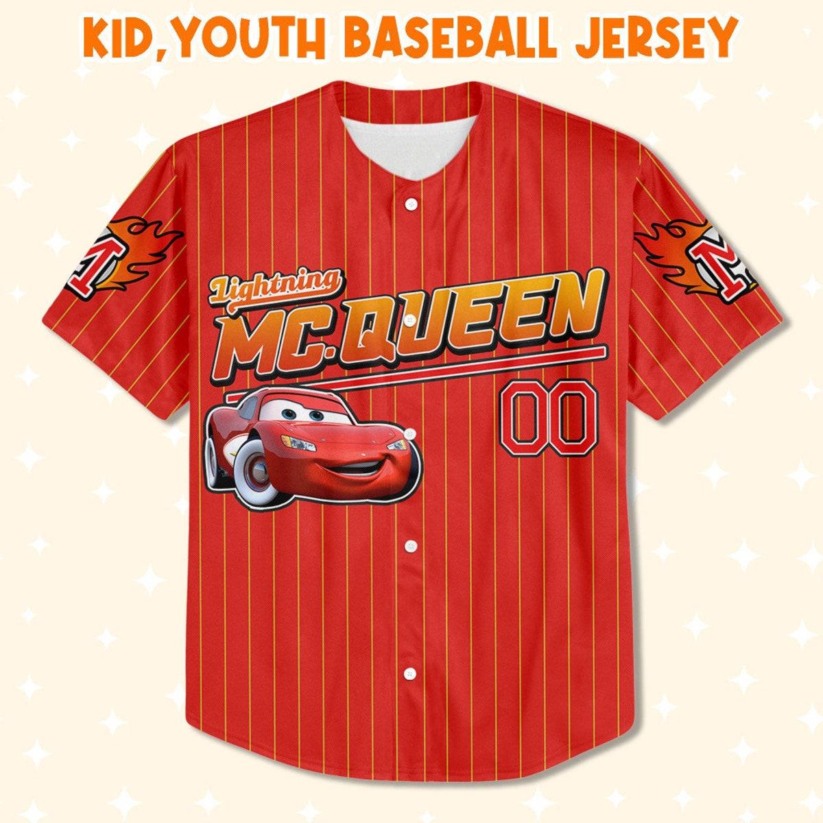Mckenzieshoponline Cars Mc Queen Red Lightning Mcqueen Personalized Baseball Jersey For Fans - Image 3