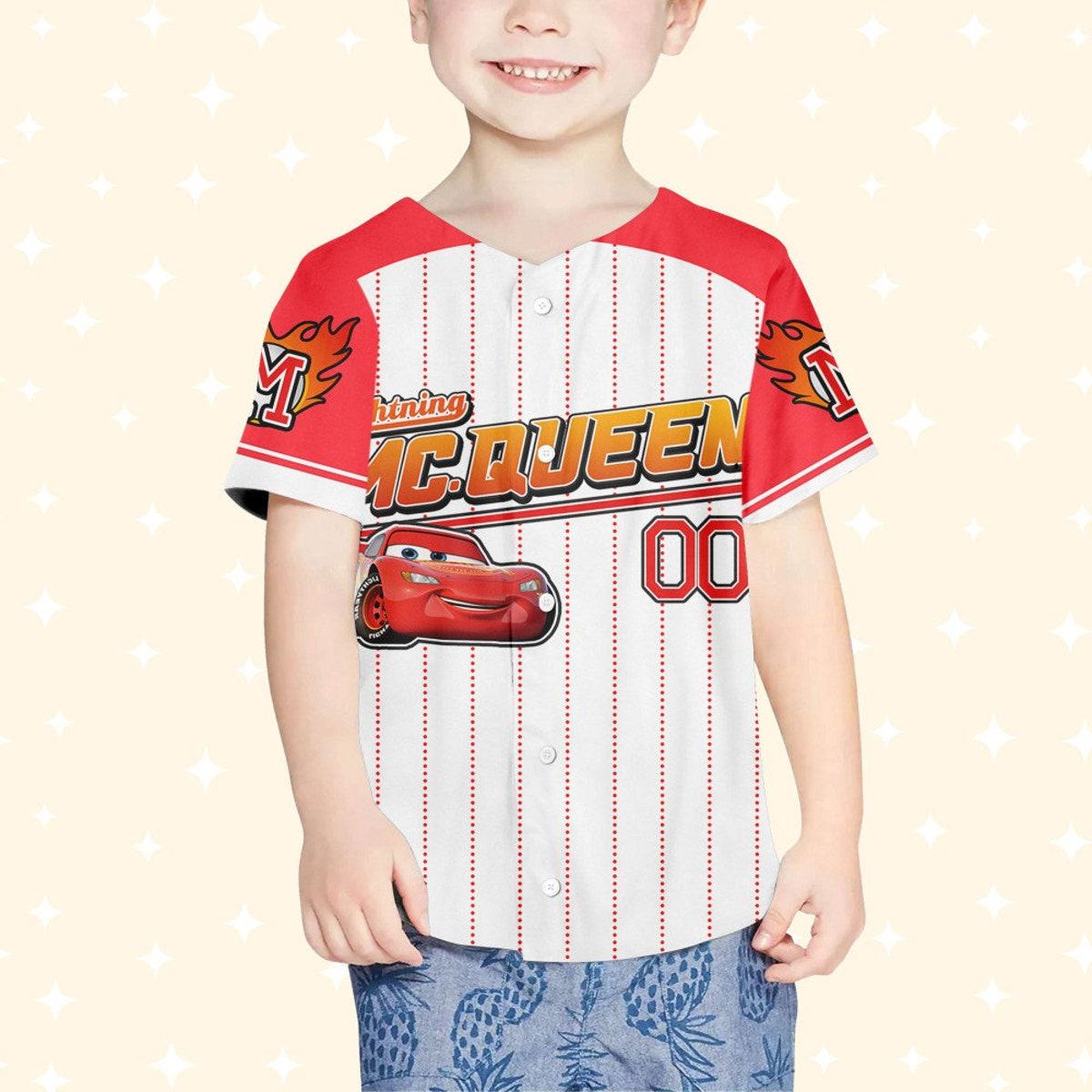 Mckenzieshoponline Cars Mcqueen Red Personalized Baseball Jersey For Fans - Image 5