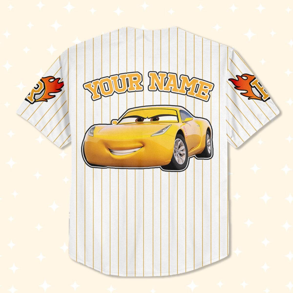 Mckenzieshoponline Cars Ramirez Yellow Lightning Mcqueen Personalized Baseball Jersey For Fans - Image 4