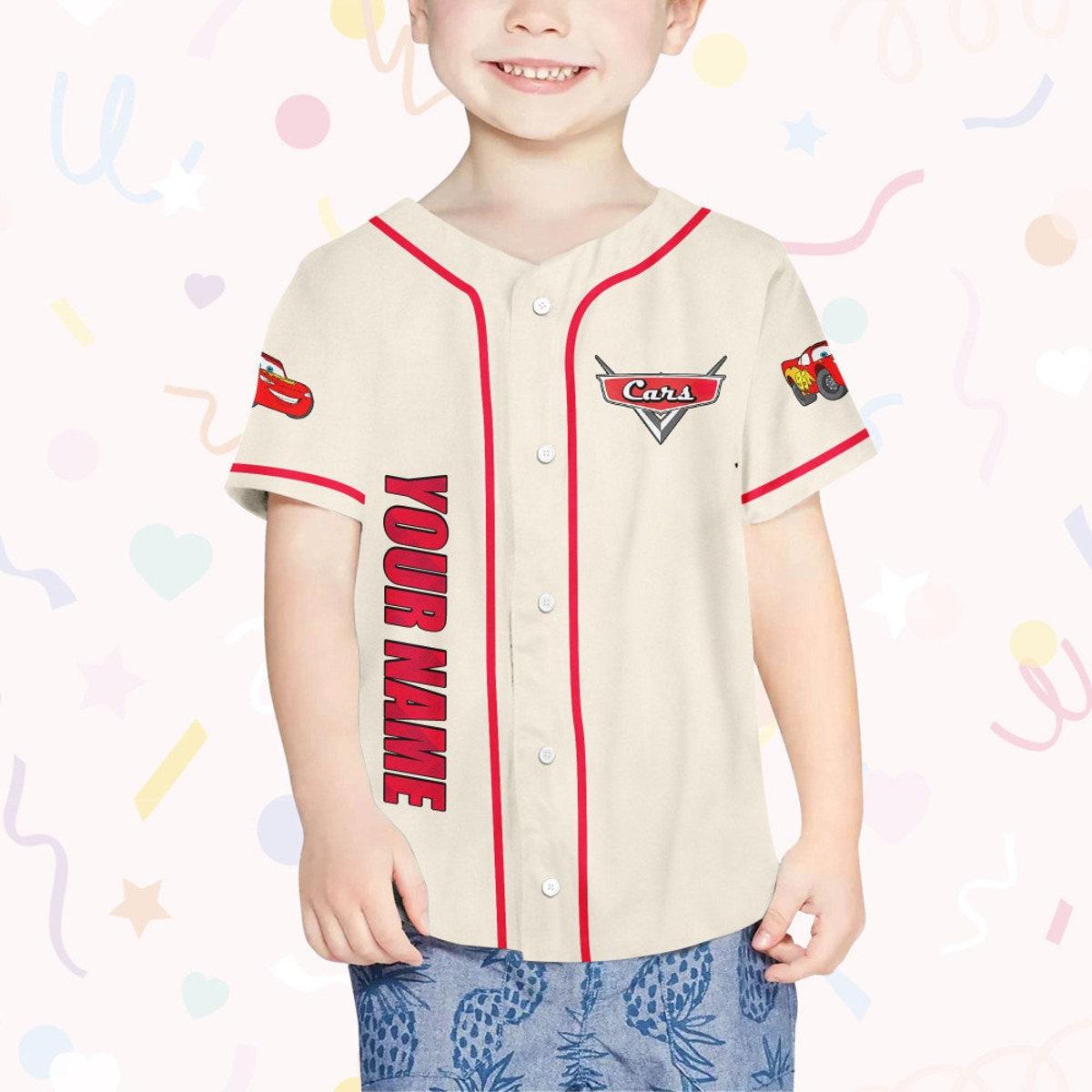 Mckenzieshoponline Cars Retro Style Disney Pixar Cars Personalized Baseball Jersey For Fans - Image 5