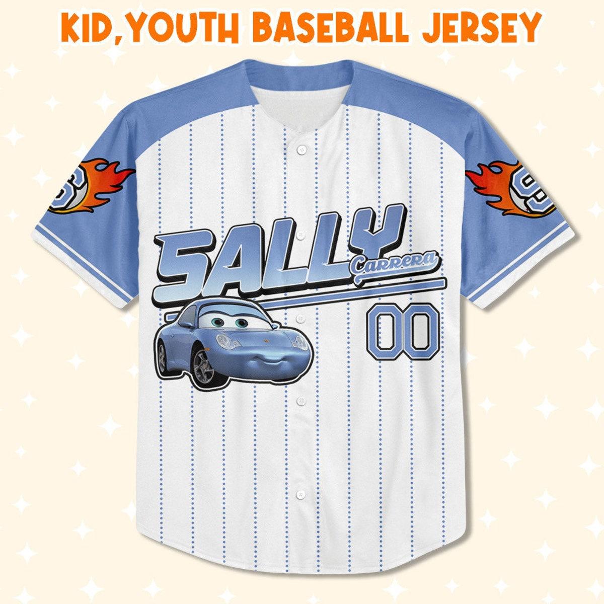 Mckenzieshoponline Cars Sally Blue Personalized Baseball Jersey For Fans - Image 3