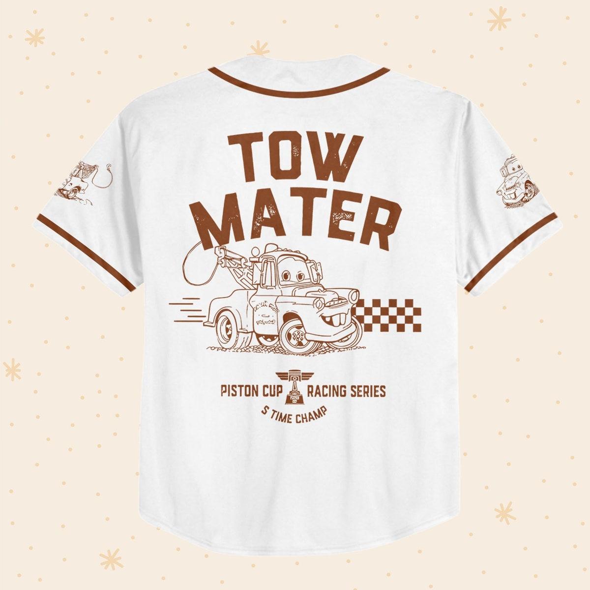 Mckenzieshoponline Cars Tow Mater Piston Cup Racing Series Personalized Baseball Jersey For Fans - Image 4