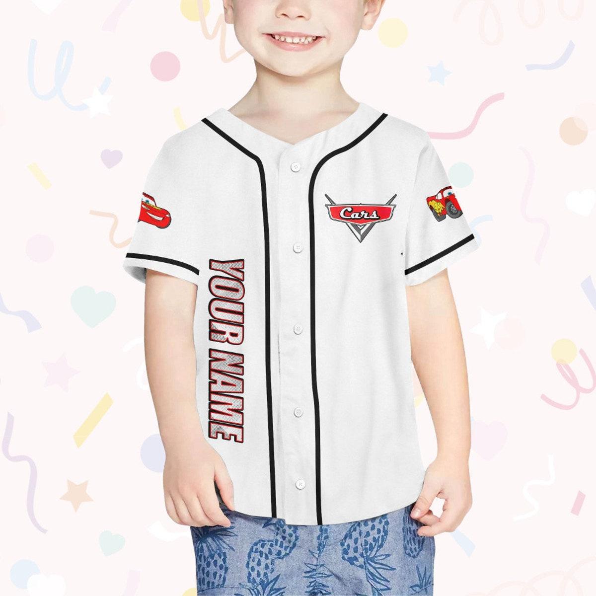 Mckenzieshoponline Cars Vintage Mcqueen Red Disney Personalized Baseball Jersey For Fans - Image 5