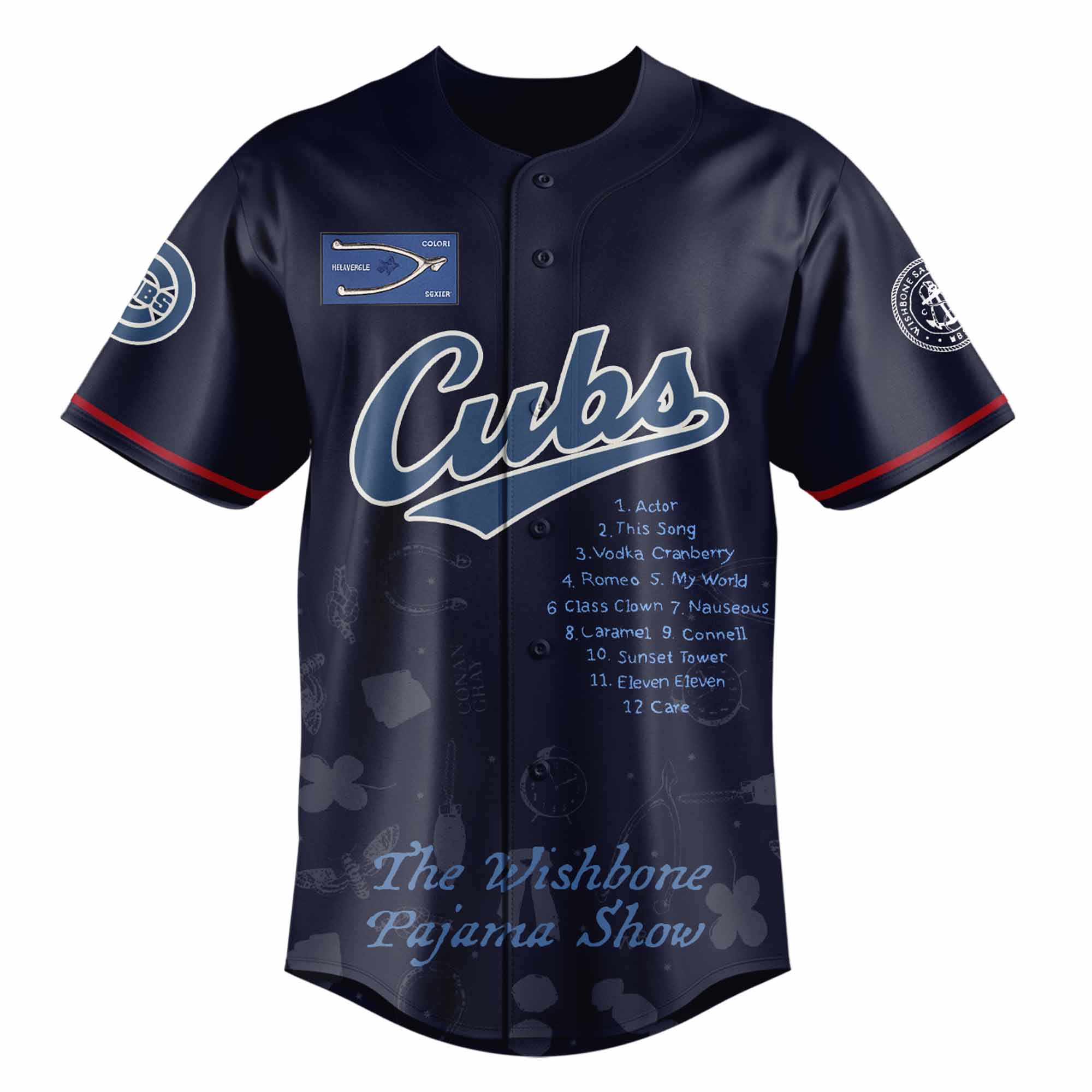 Jerseytrend Chicago Cubs MLB x The Wishbone Pajama Show Personalized Baseball Jersey For Fans - Image 2