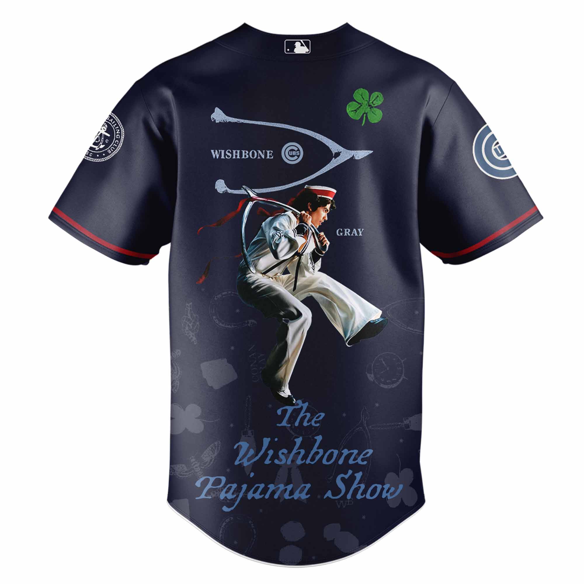 Jerseytrend Chicago Cubs MLB x The Wishbone Pajama Show Personalized Baseball Jersey For Fans - Image 3