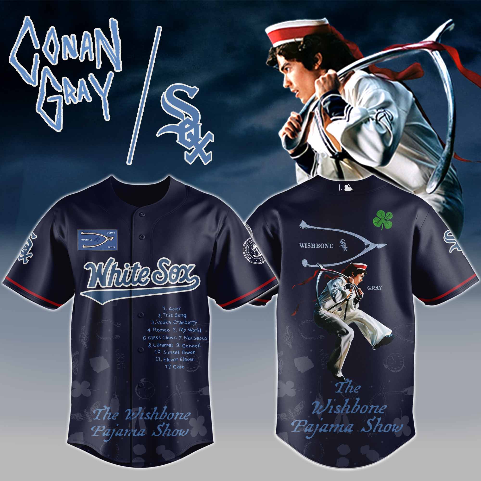 Jerseytrend Chicago White Sox MLB x The Wishbone Pajama Show Personalized Baseball Jersey For Fans