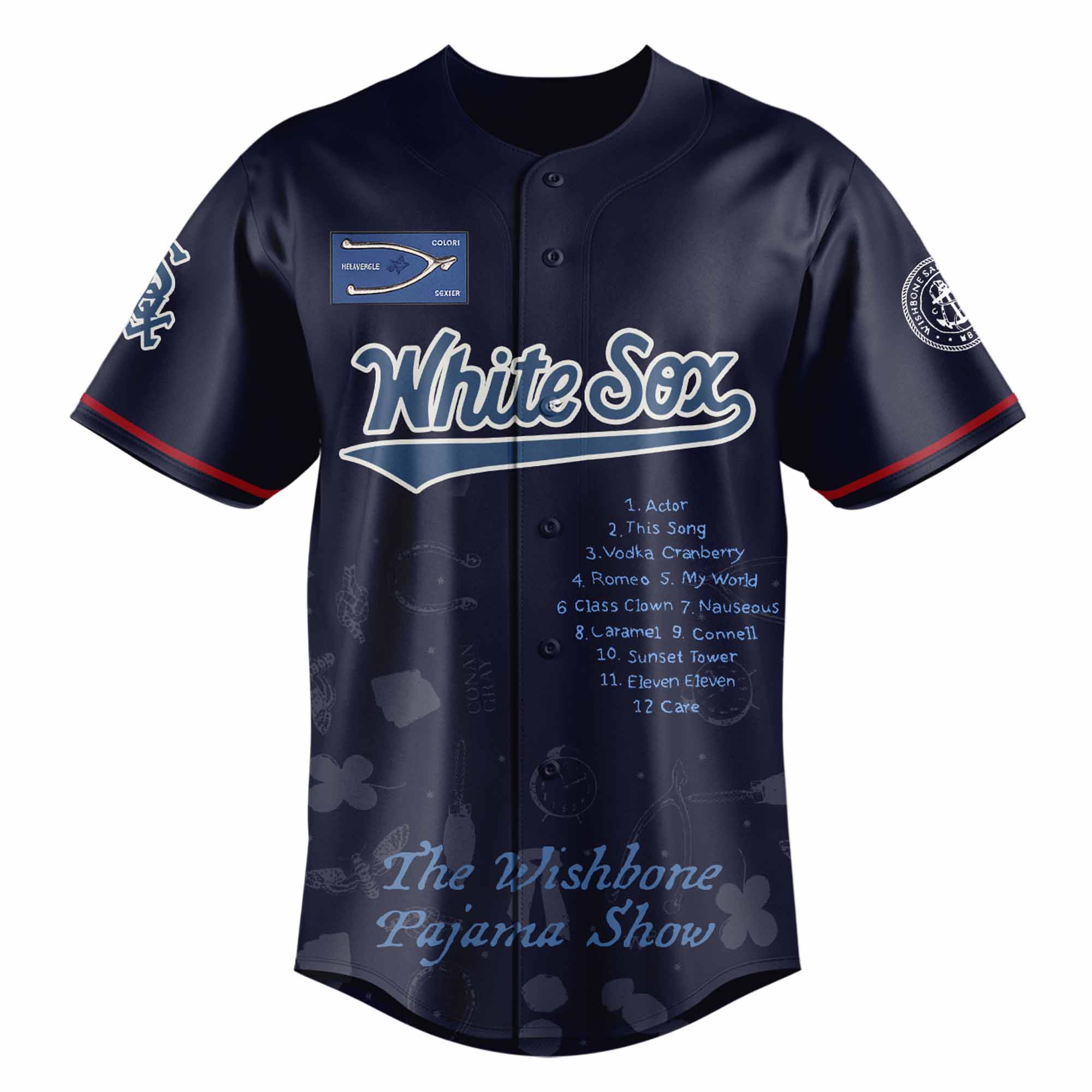 Jerseytrend Chicago White Sox MLB x The Wishbone Pajama Show Personalized Baseball Jersey For Fans - Image 2