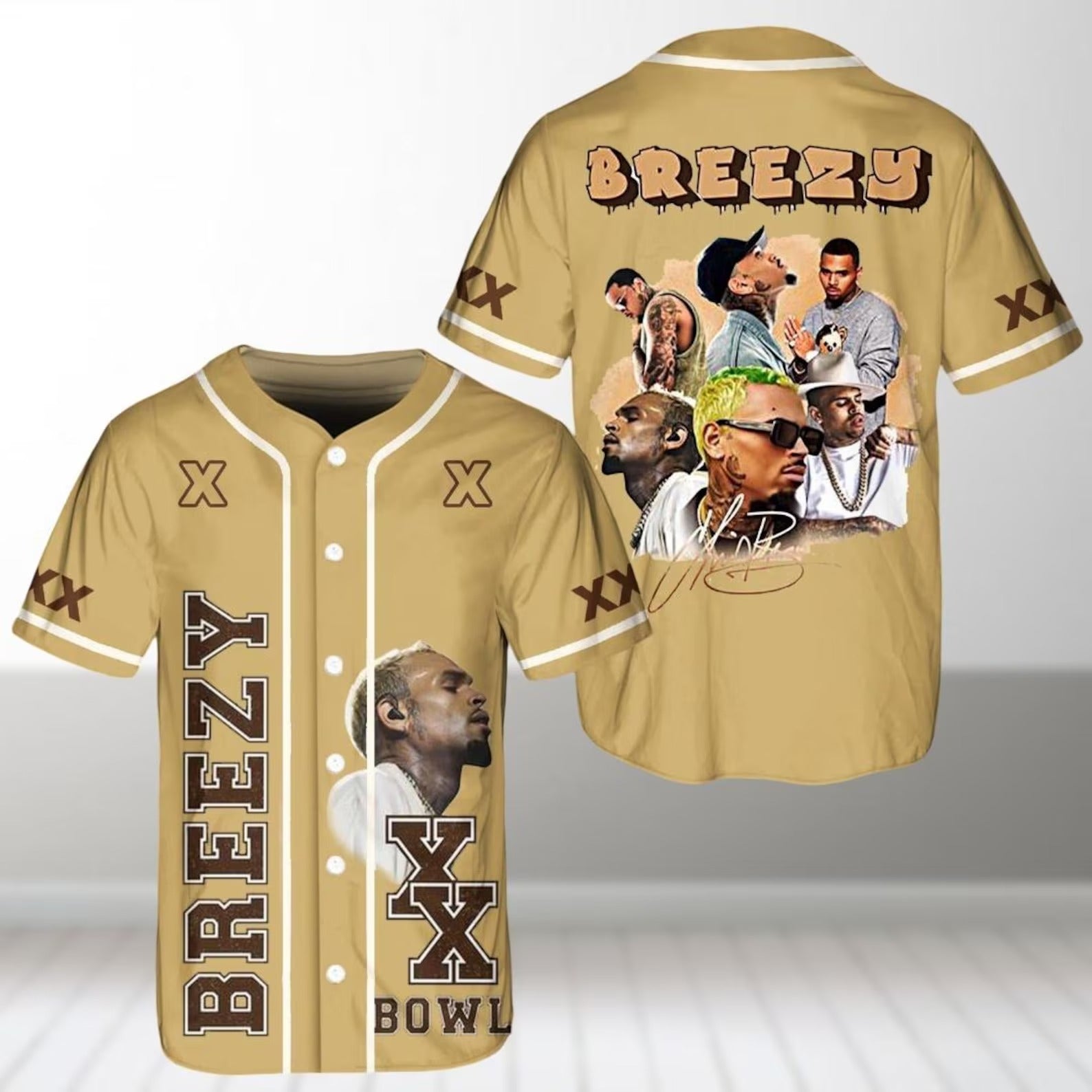 Mckenzieshoponline Chris Brown x Breezy Bowl XX Personalized Baseball Jersey For Fans