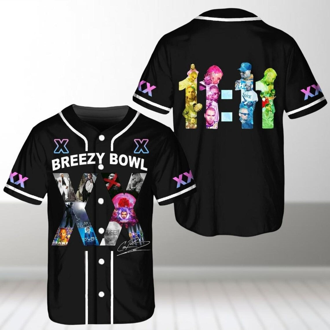 Mckenzieshoponline Chris Brown x Breezy Bowl XX Personalized Baseball Jersey For Fans - Image 2