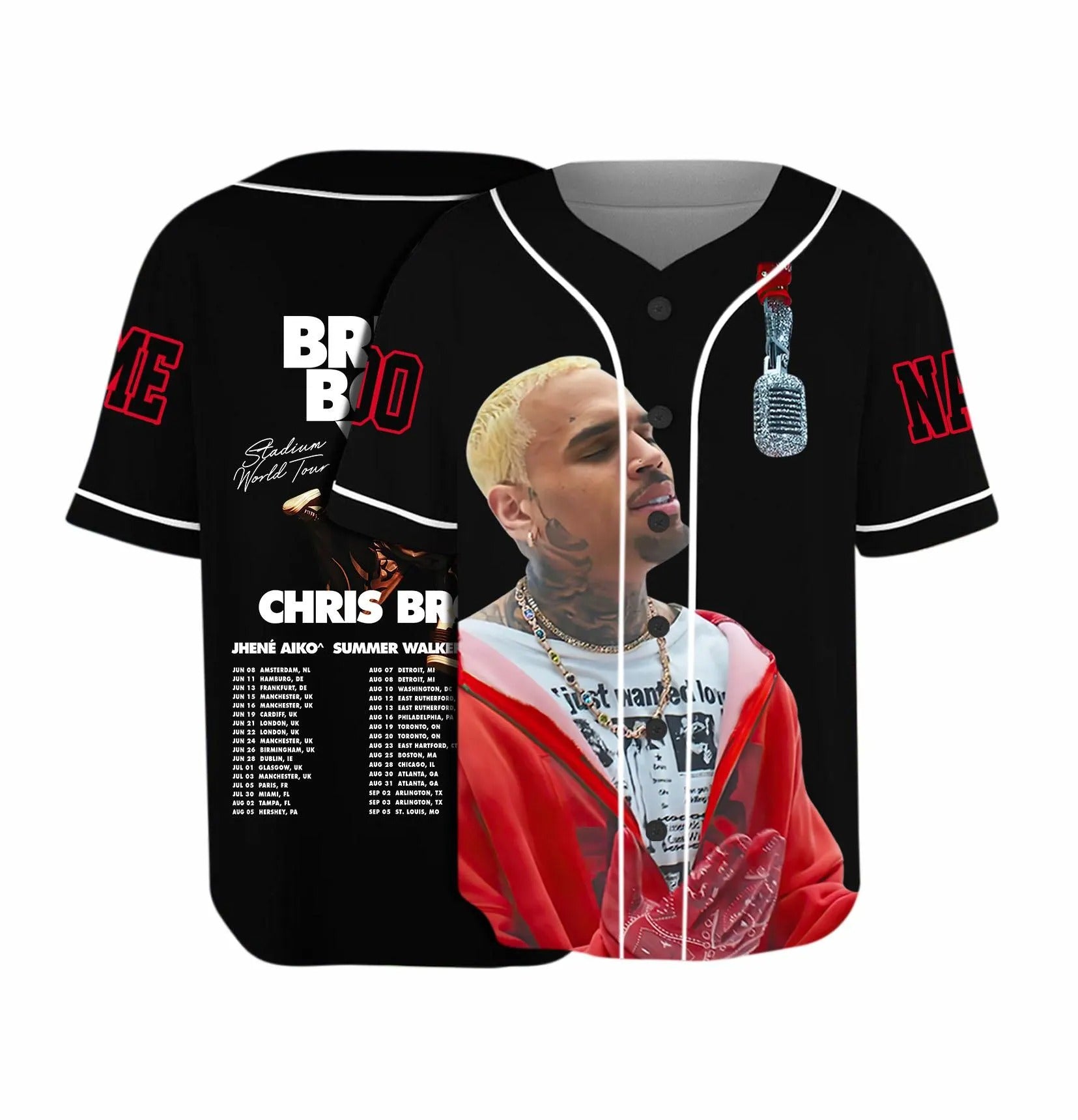 Mckenzieshoponline Chris Brown x Breezy Bowl XX Personalized Baseball Jersey For Fans - Image 2
