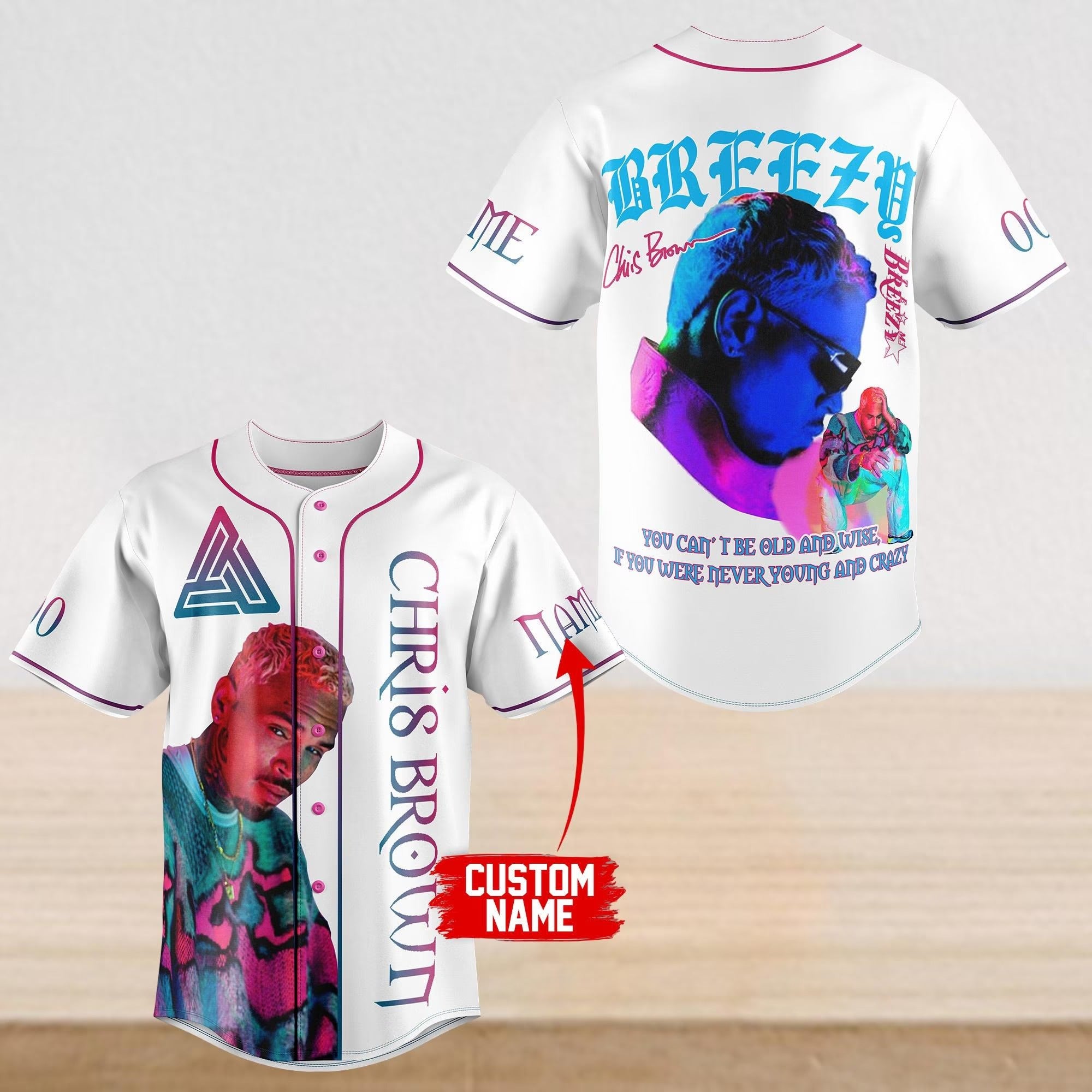 Mckenzieshoponline Chris Brown x Breezy Bowl XX Personalized Baseball Jersey For Fans