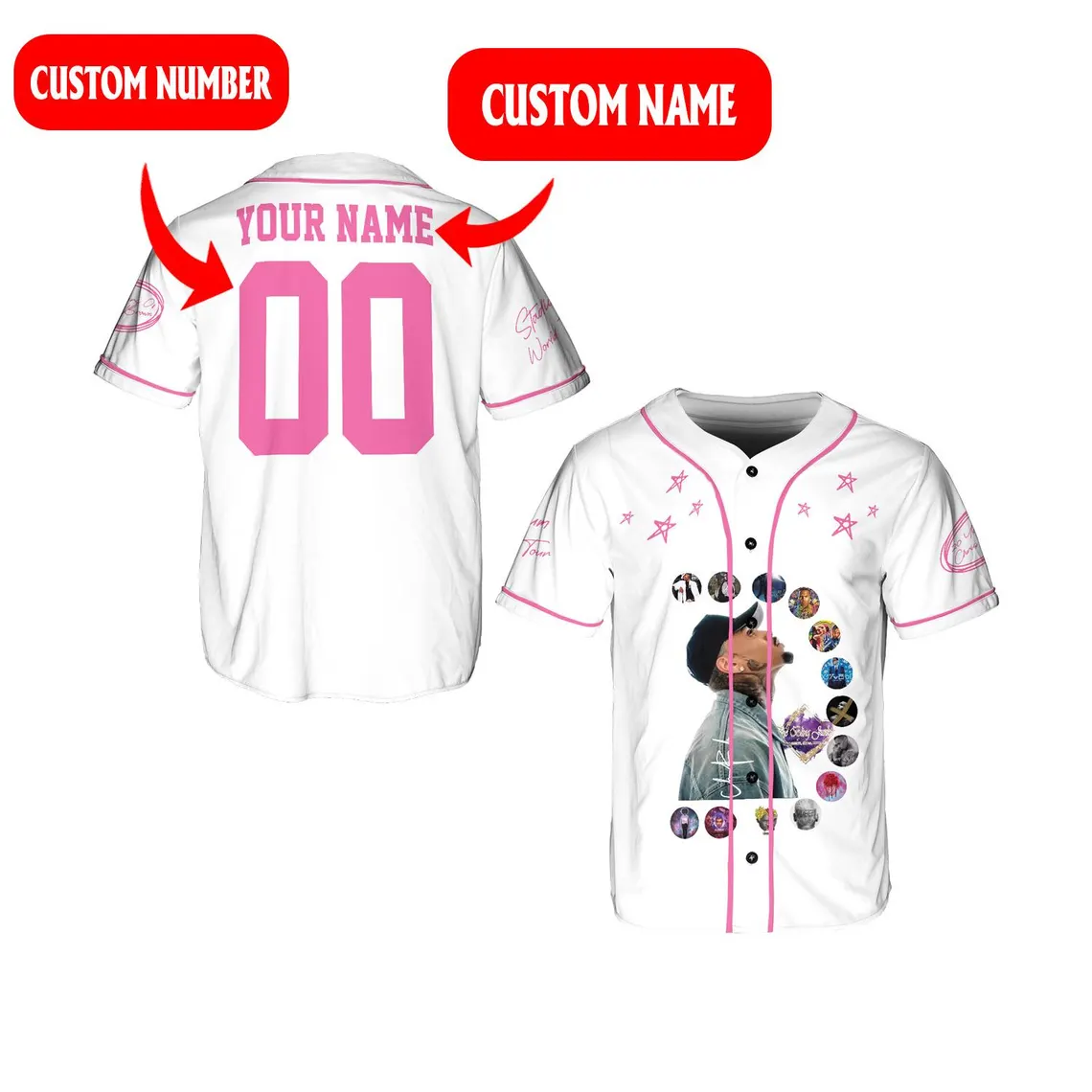 Mckenzieshoponline Chris Brown x Breezy Bowl XX Personalized Baseball Jersey For Fans - Image 2