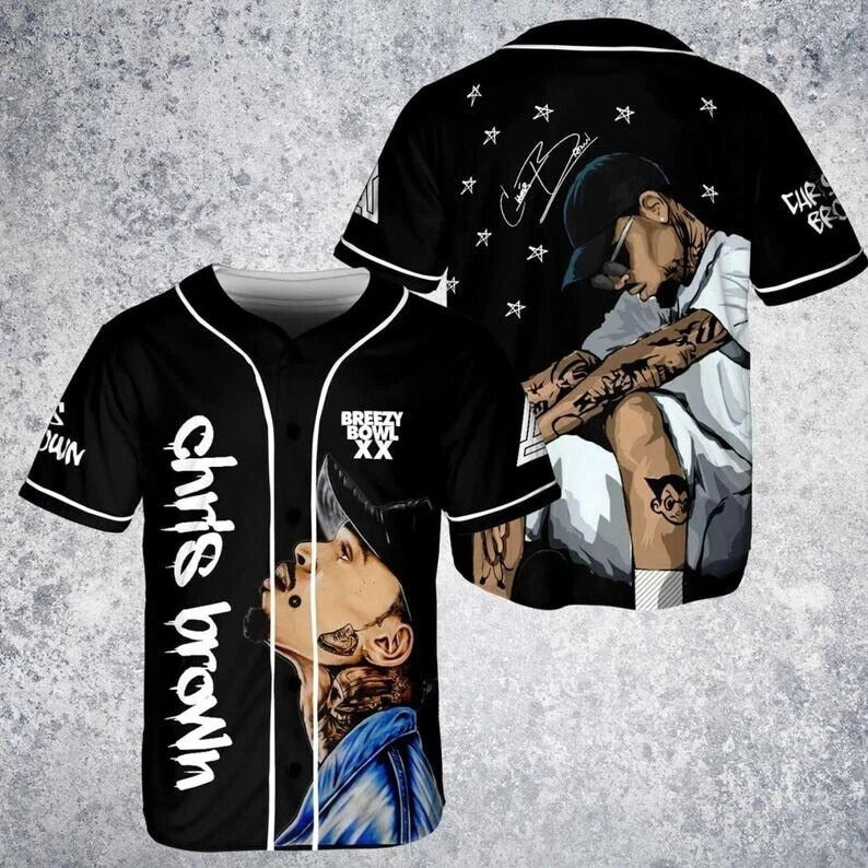Mckenzieshoponline Chris Brown x Breezy Bowl XX Personalized Baseball Jersey For Fans