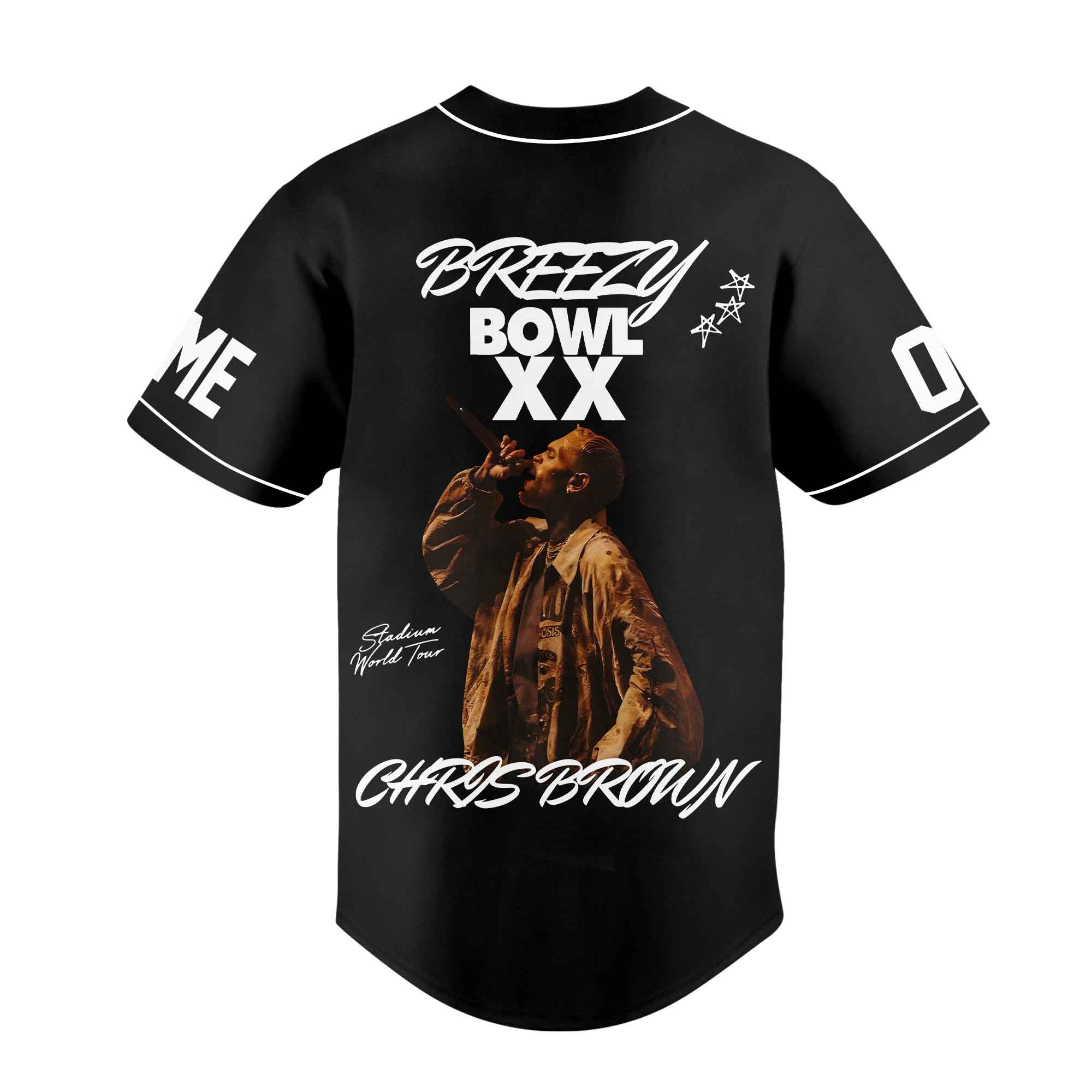 Mckenzieshoponline Chris Brown x Breezy Bowl XX Personalized Baseball Jersey For Fans - Image 3