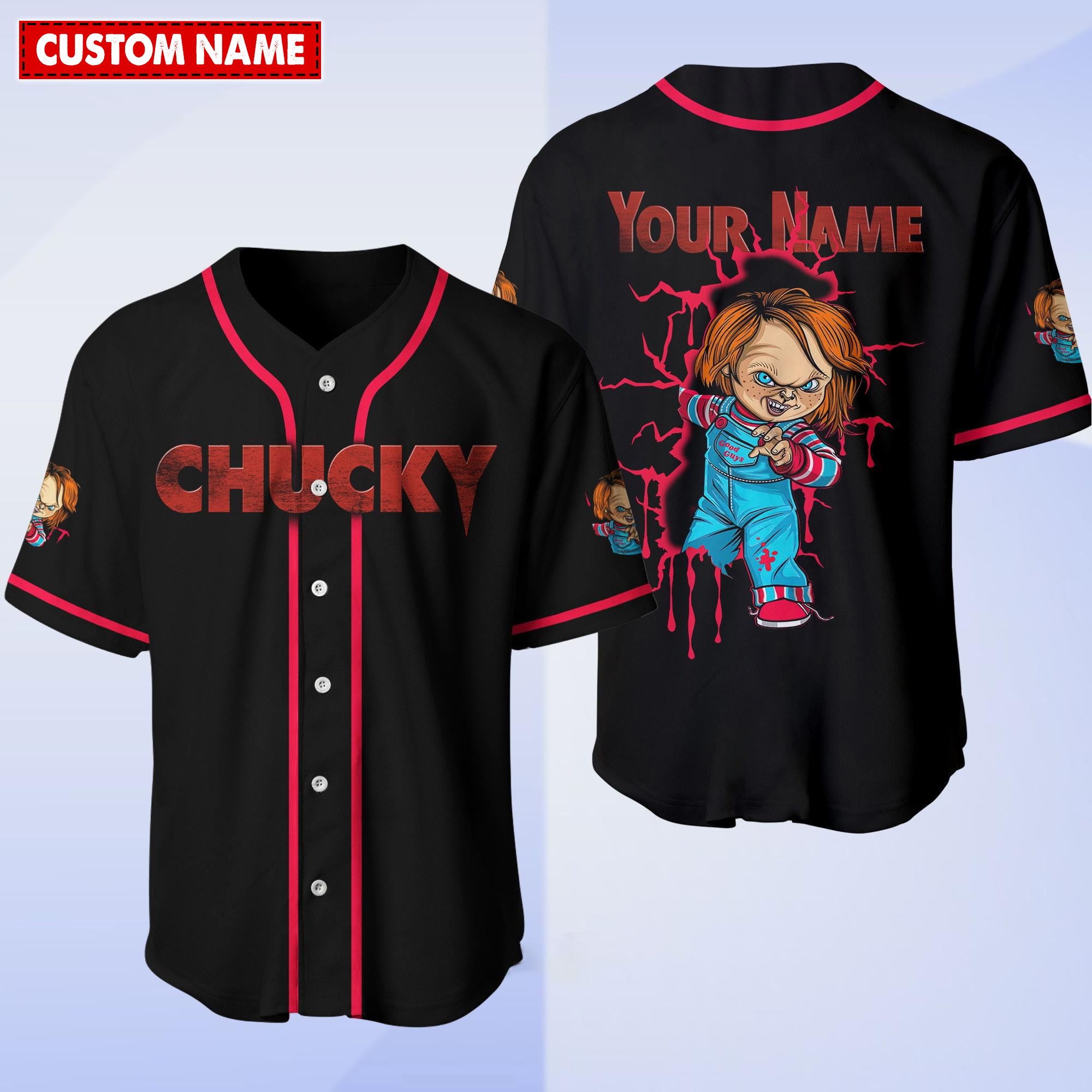Jerseytrend Chucky Halloween Personalized Baseball Jersey For Fans