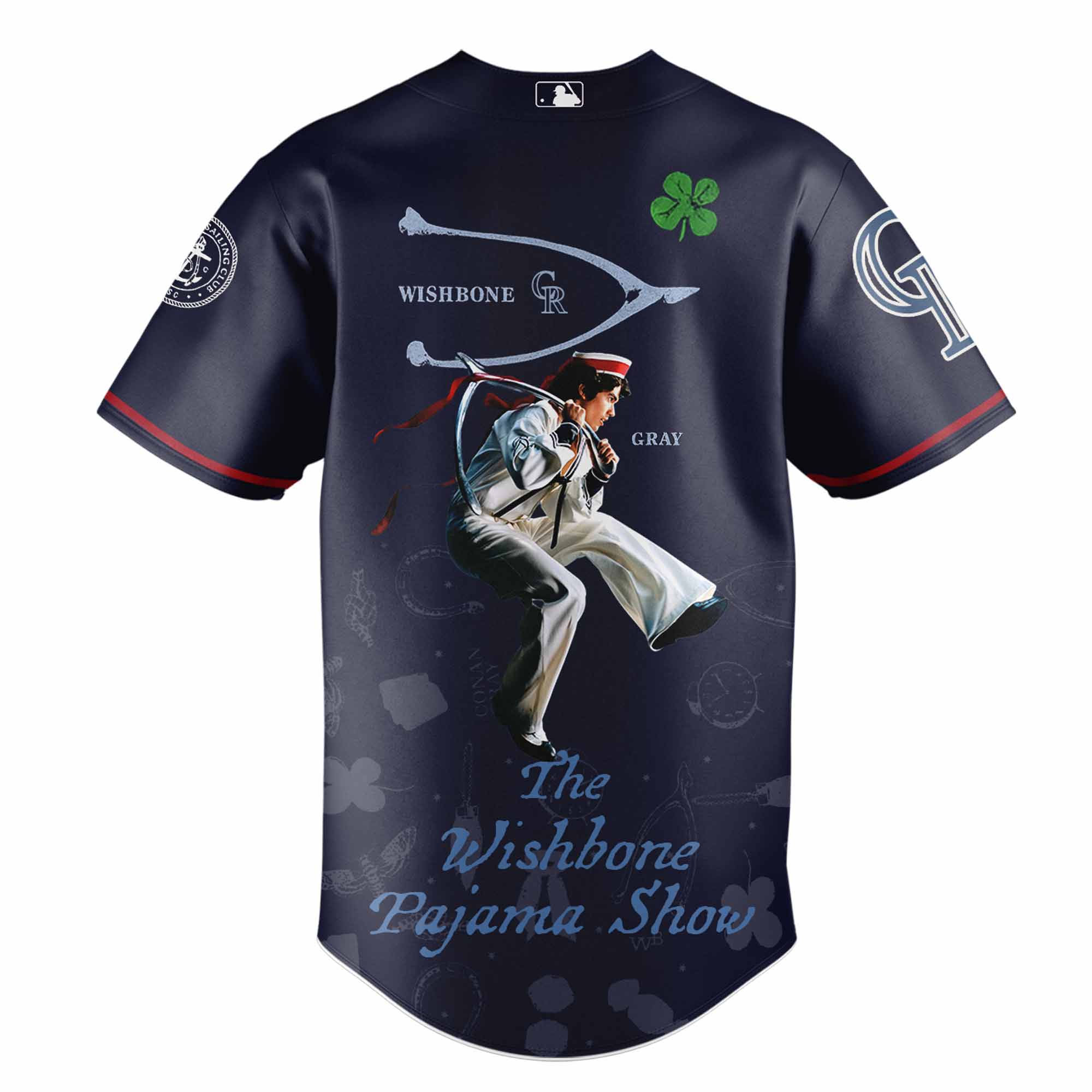 Jerseytrend Colorado Rockies MLB x The Wishbone Pajama Show Personalized Baseball Jersey For Fans - Image 3