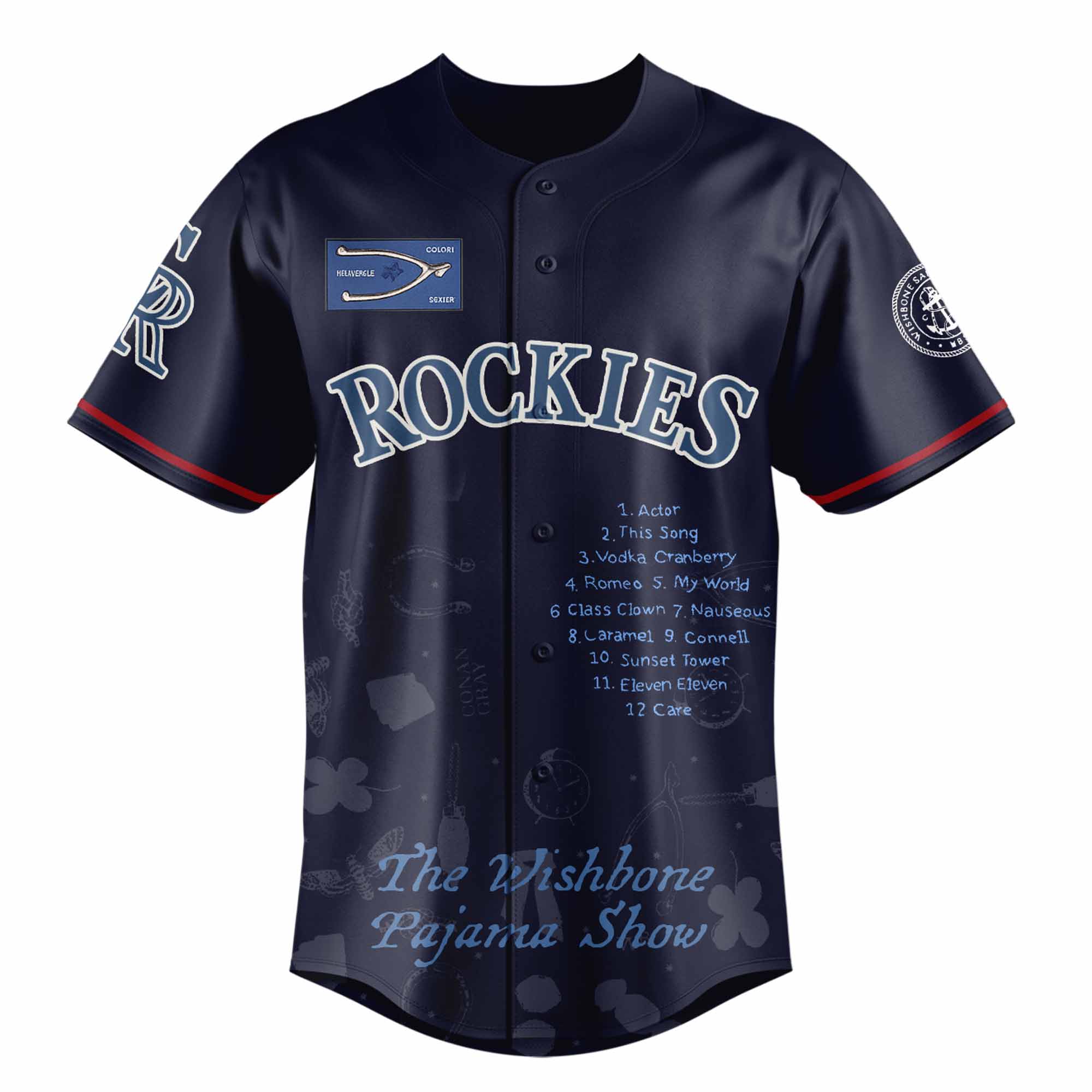 Jerseytrend Colorado Rockies MLB x The Wishbone Pajama Show Personalized Baseball Jersey For Fans - Image 2